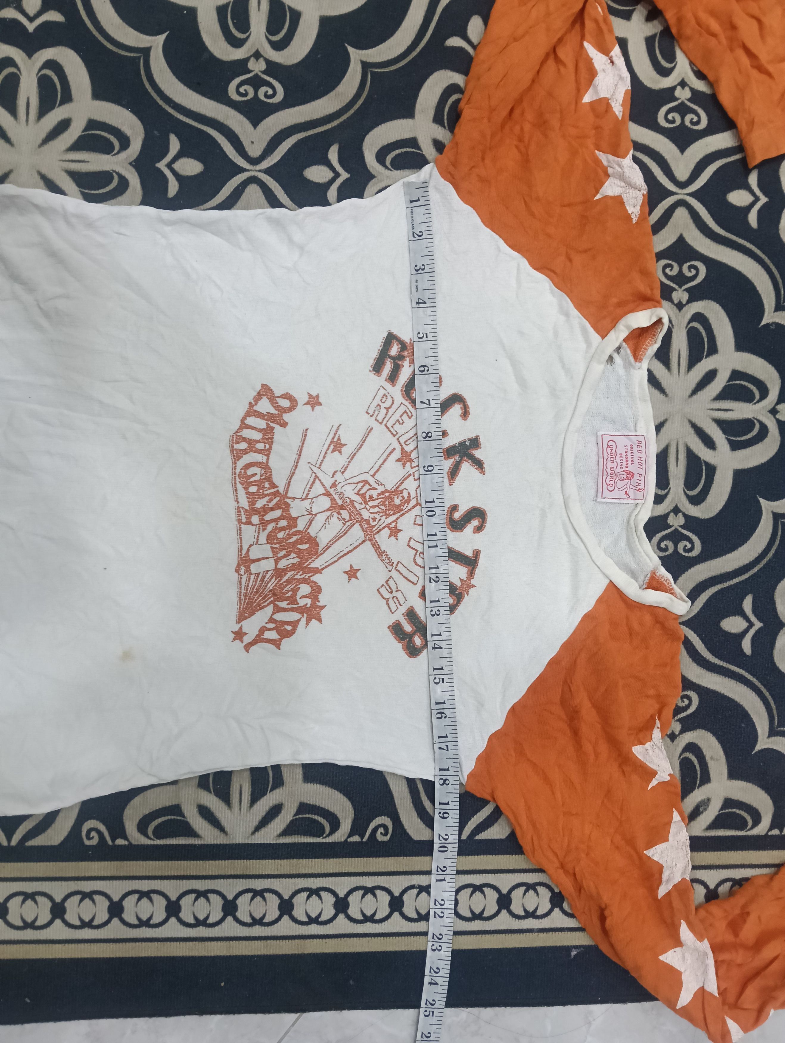 Hysteric Glamour Sick Thrashed Red Hot Pix Raglan Shirt Size S / US 4 / IT 40 - 11 Thumbnail