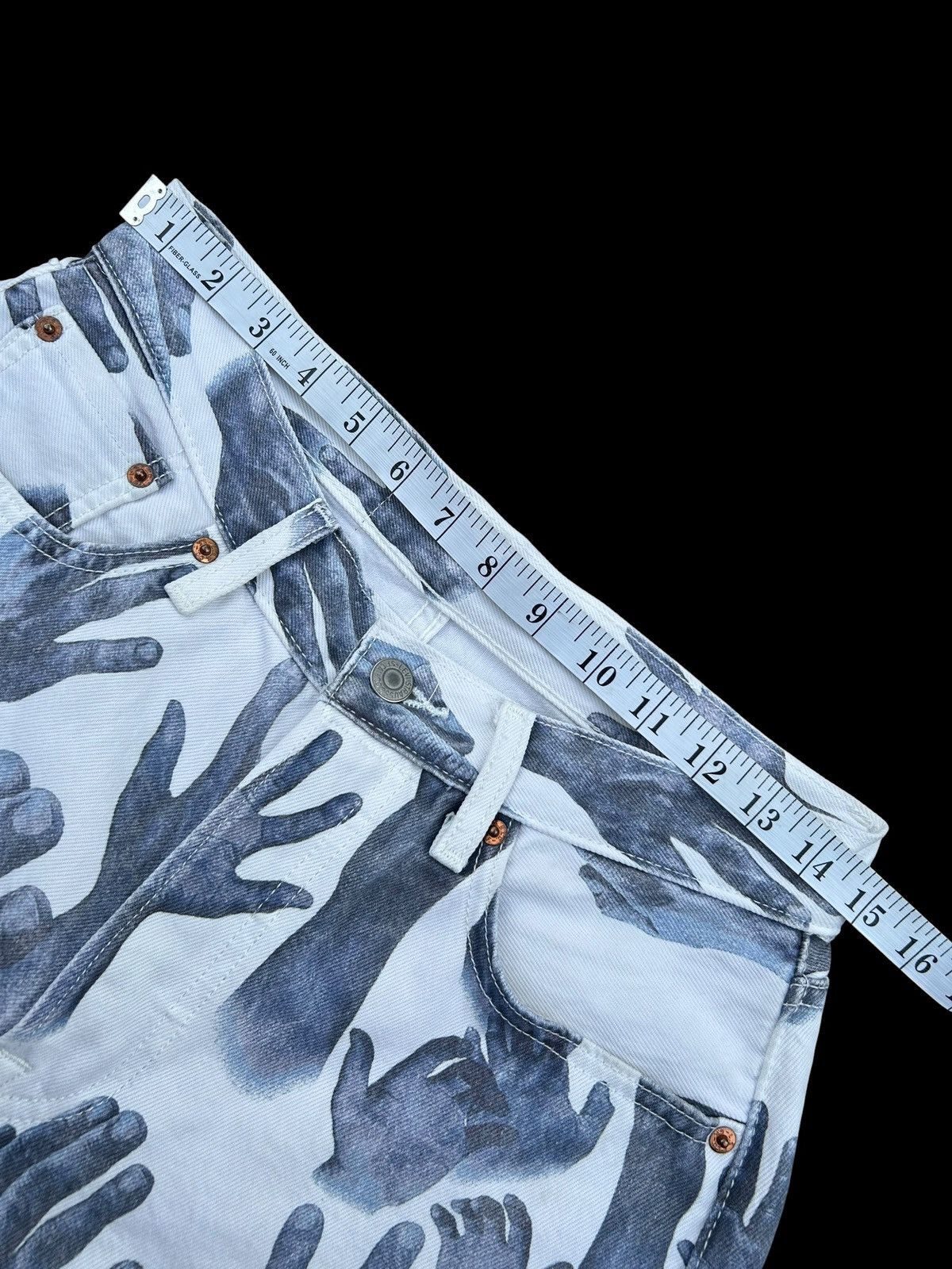DENIM TEARS × Levi's Denim Tears x Levi's 501 Indigo Hands Denim Jeans Size US 30 / EU 46 - 20 Thumbnail