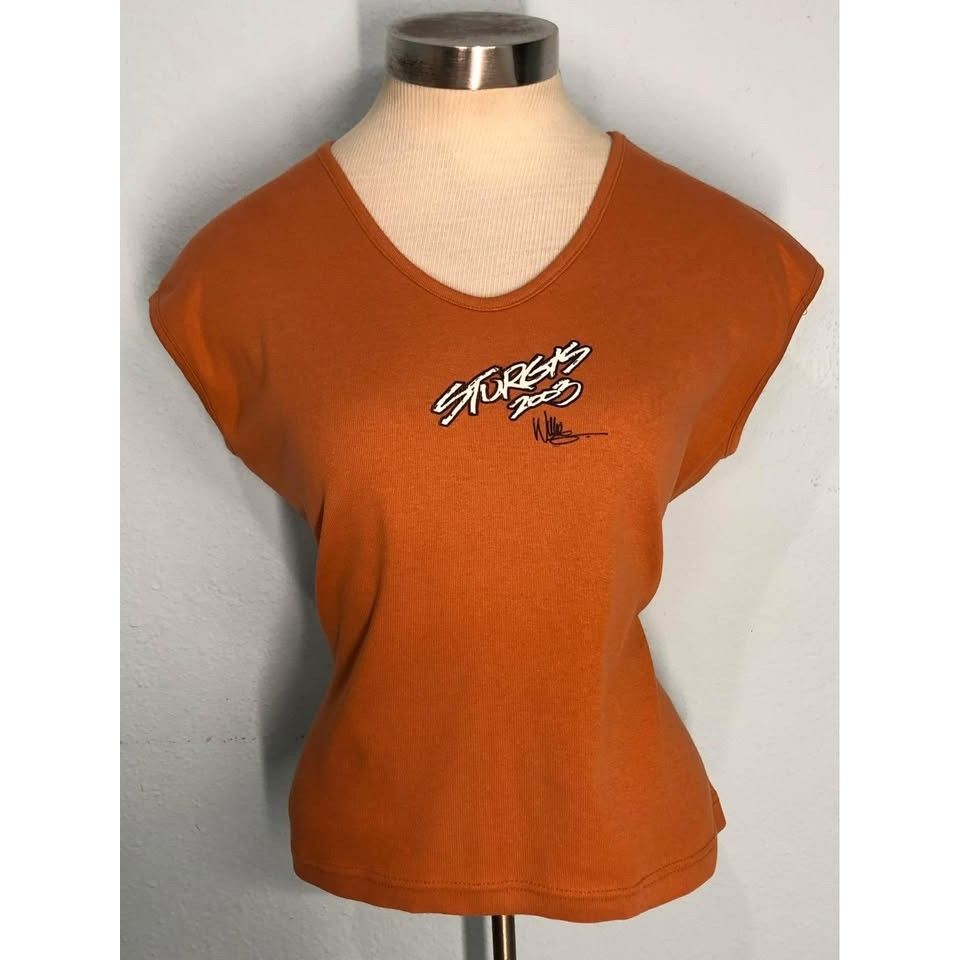 Harley Davidson × Vintage VTG 2003 Harley Davidson Shirt Large Women, Wille G Size L / US 10 / IT 46 - 2 Thumbnail