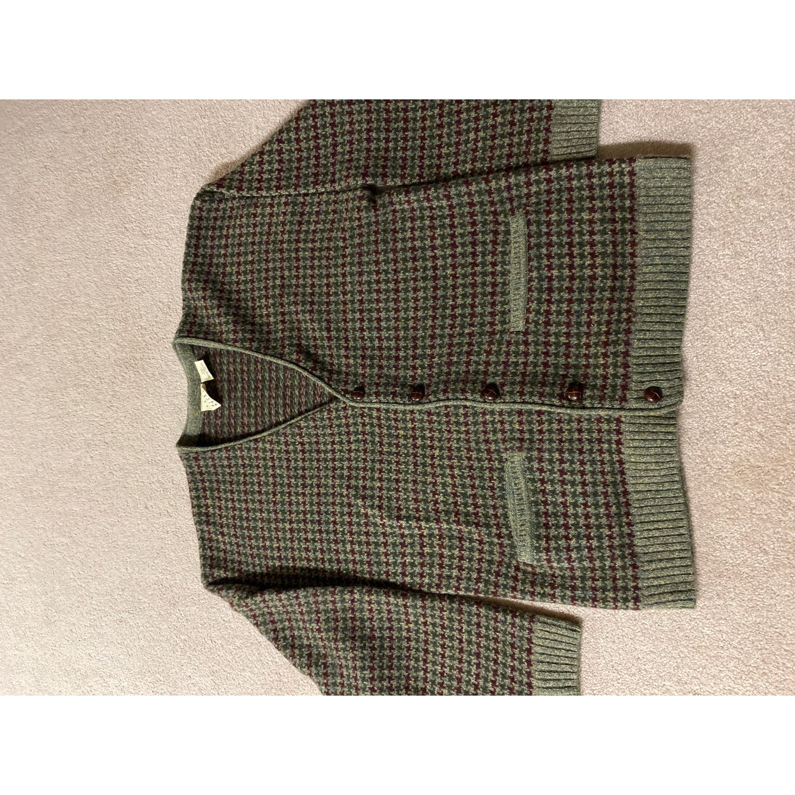 Arrow 100% Wool River Arrow Vintage look Medium Cardigan Men Size US M / EU 48-50 / 2 - 2 Thumbnail