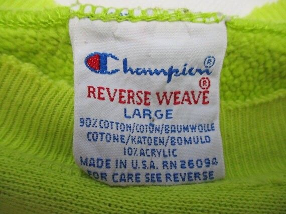 Vintage Vintage CHAMPION REVERSE WAEVE Pullover Swaetshirt Size US L / EU 52-54 / 3 - 2 Preview