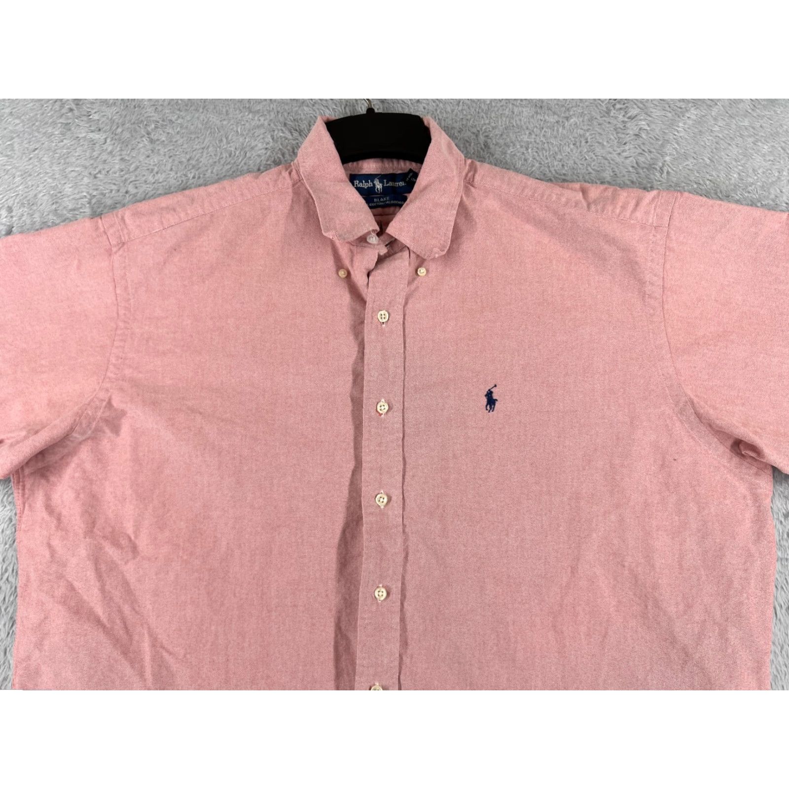 Polo Ralph Lauren VINTAGE Polo Ralph Lauren Shirt Men XL Pink Button Up Collared 100% Cotton Plaid with Pockets Button-Up Casual Workwear Mens Size US XL / EU 56 / 4 - 4 Thumbnail