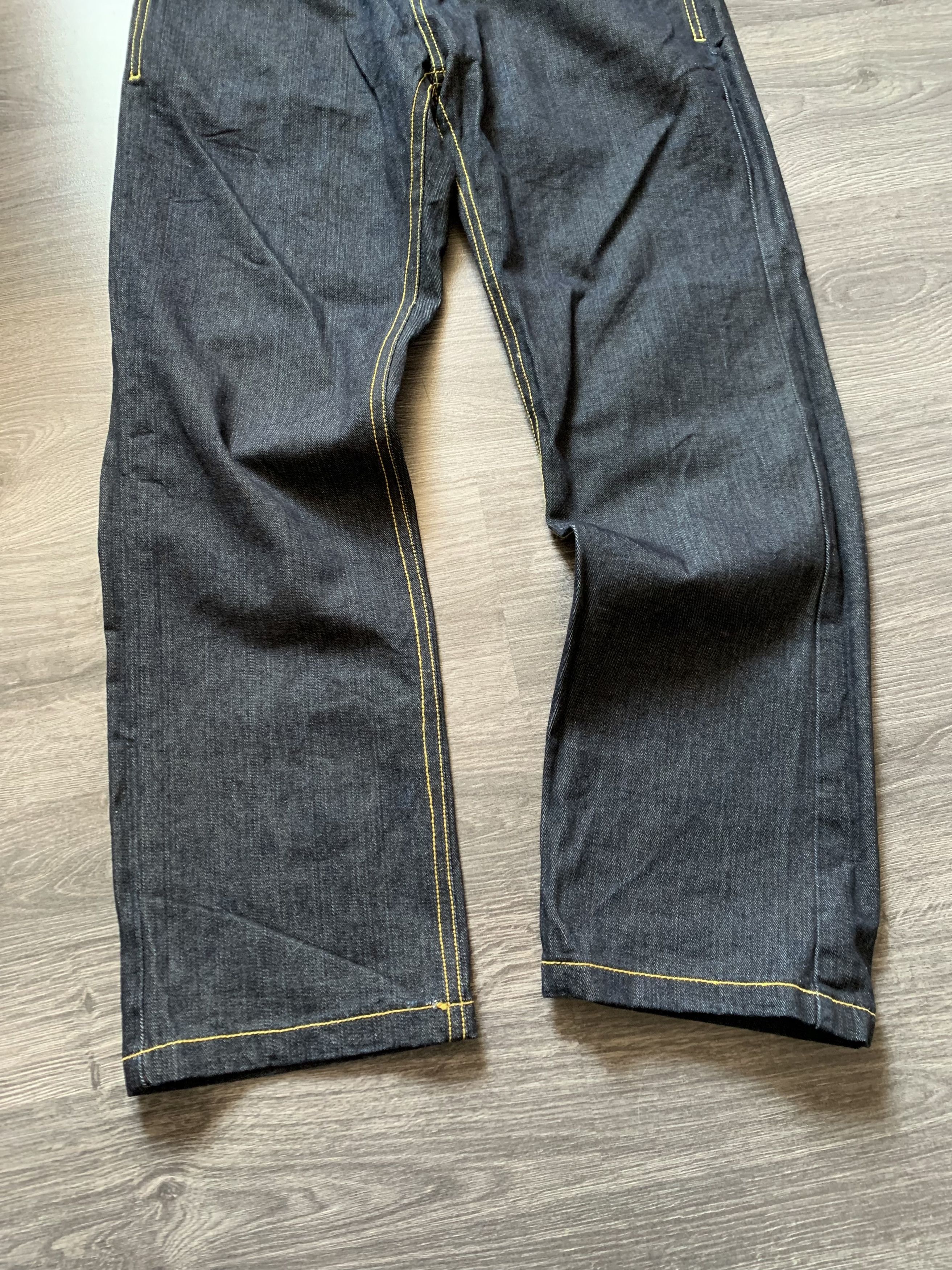 Japanese Brand Raw Blue Y2K Embroidered Baggy Rap Pants Size US 34 / EU 50 - 6 Thumbnail