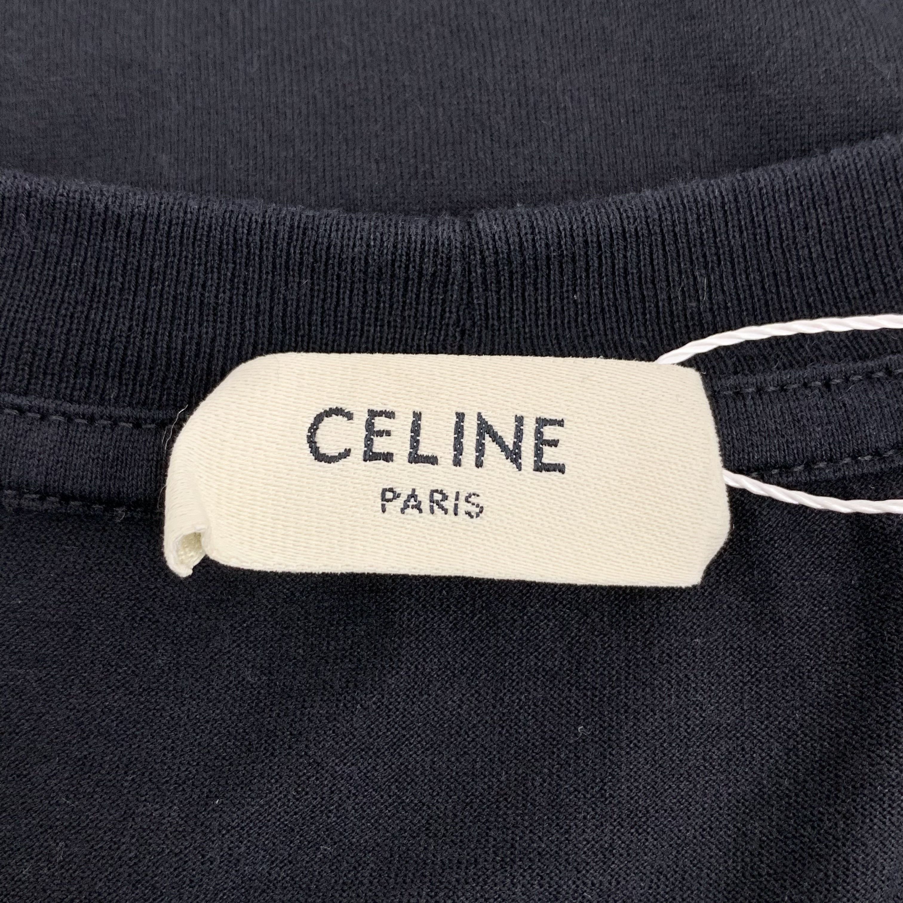 Celine Celine Number & Letter Print T-Shirt Black (S) Size S / US 4 / IT 40 - 5 Thumbnail