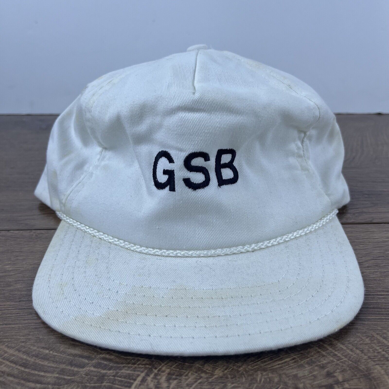 Other GSB Hat GSB Baseball Cap Hat White Adjustable Hat White Adul Size ONE SIZE - 4 Thumbnail