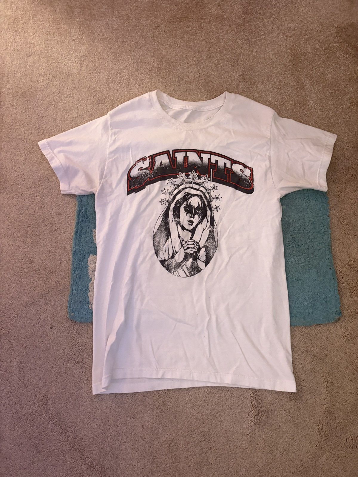 Other Saints Brand White Tee Size US S / EU 44-46 / 1 - 1 Thumbnail