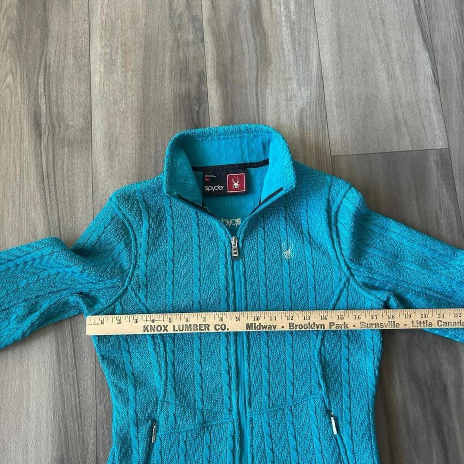 Spyder Women’s Spyder blue fleece zip up athletic jacket Size M Size M / US 6-8 / IT 42-44 - 6 Thumbnail
