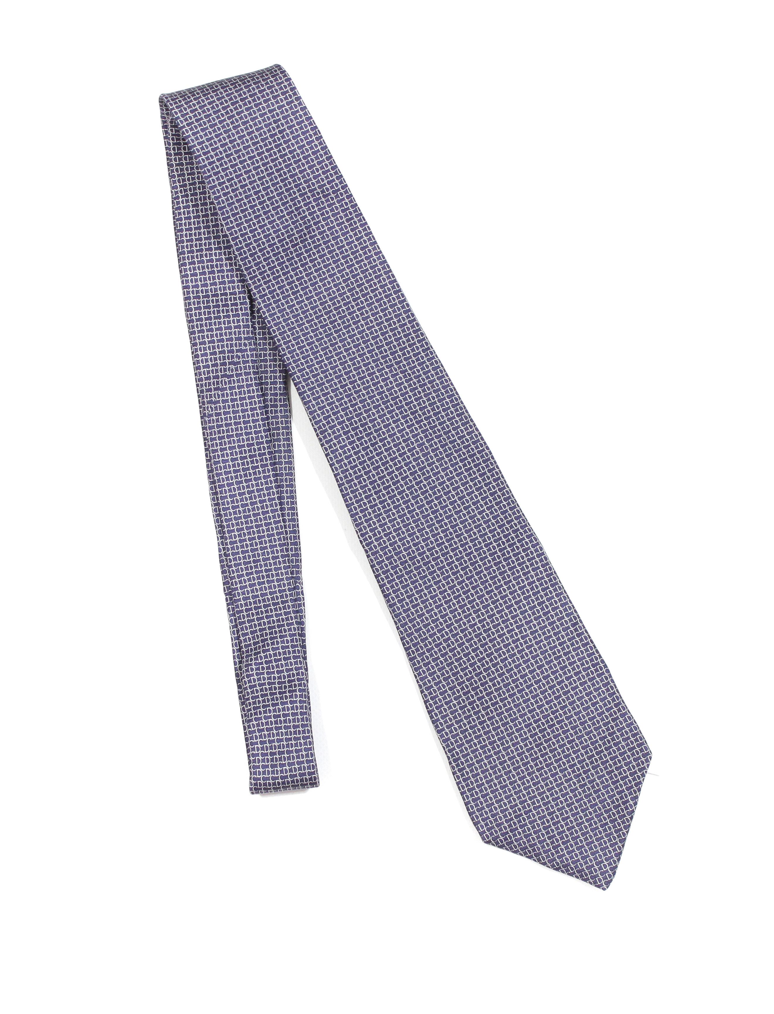 Dior × Hedi Slimane Homme Hedi Era CD Monogram Silk Tie Vintage Size ONE SIZE - 1 Thumbnail