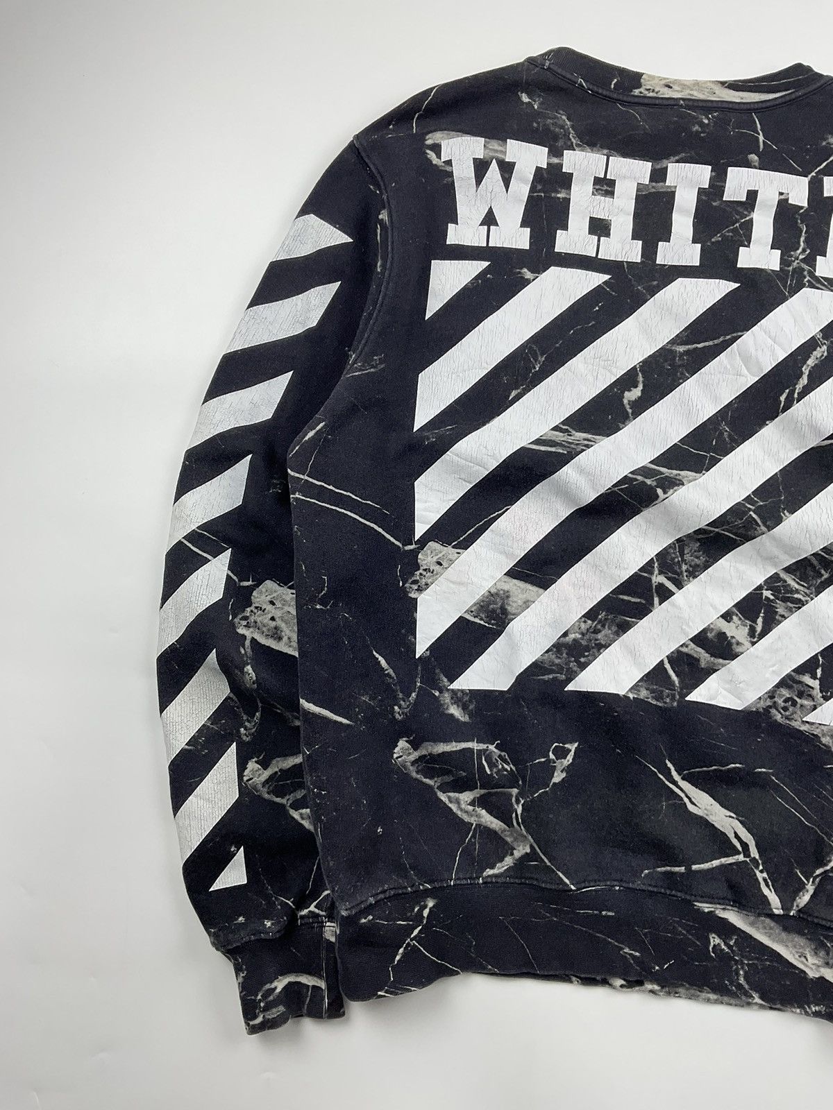 Off White Caravaggio Marble Sweatshirt