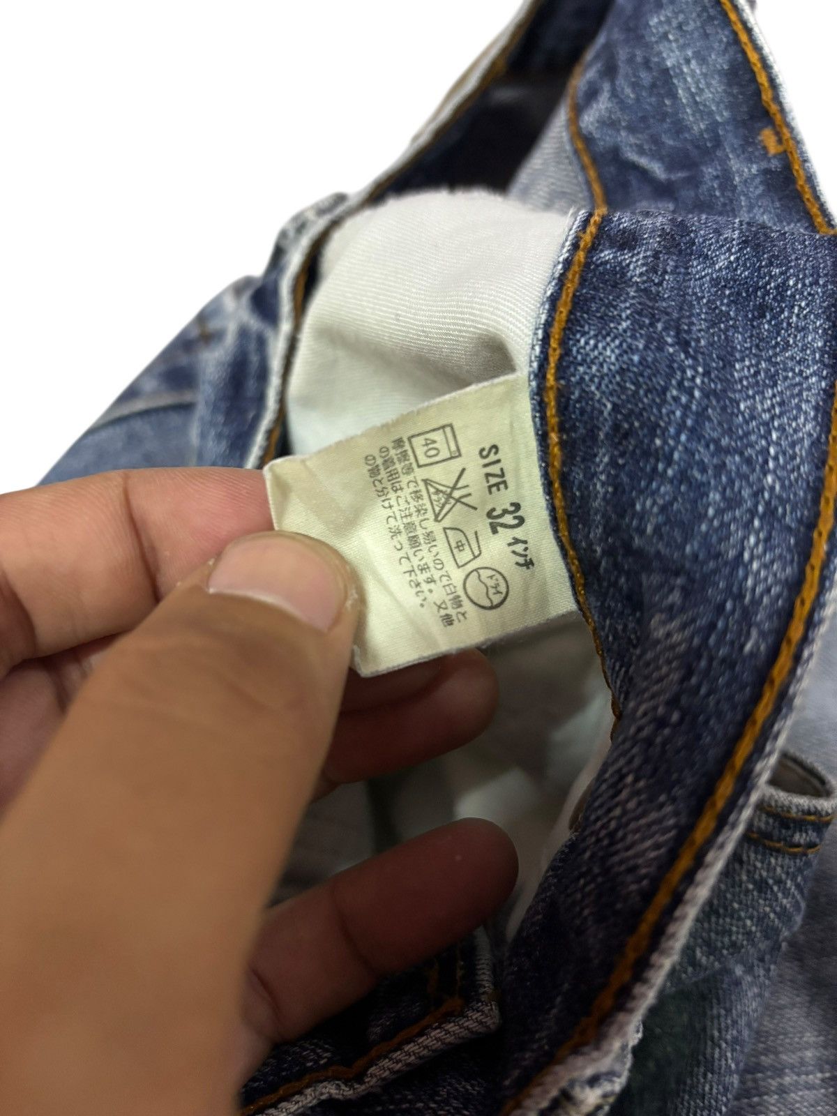 Levi's Vtg 90s Levis 502 Faded Distressed Jeans Size US 30 / EU 46 - 11 Thumbnail