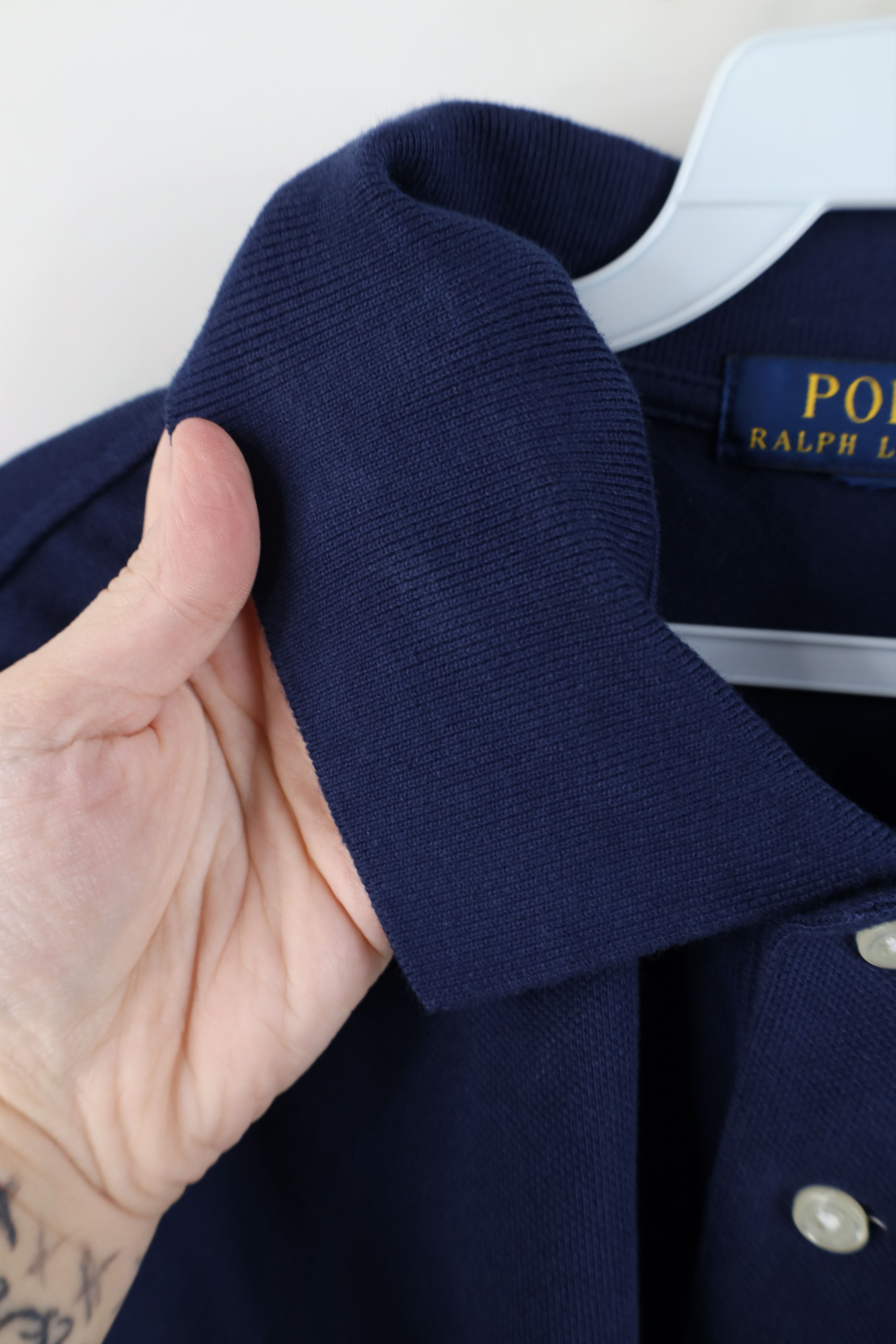 Polo Ralph Lauren Vintage Ralph Lauren Pique Long Sleeve Polo Shirt Blue Size US M / EU 48-50 / 2 - 9 Thumbnail