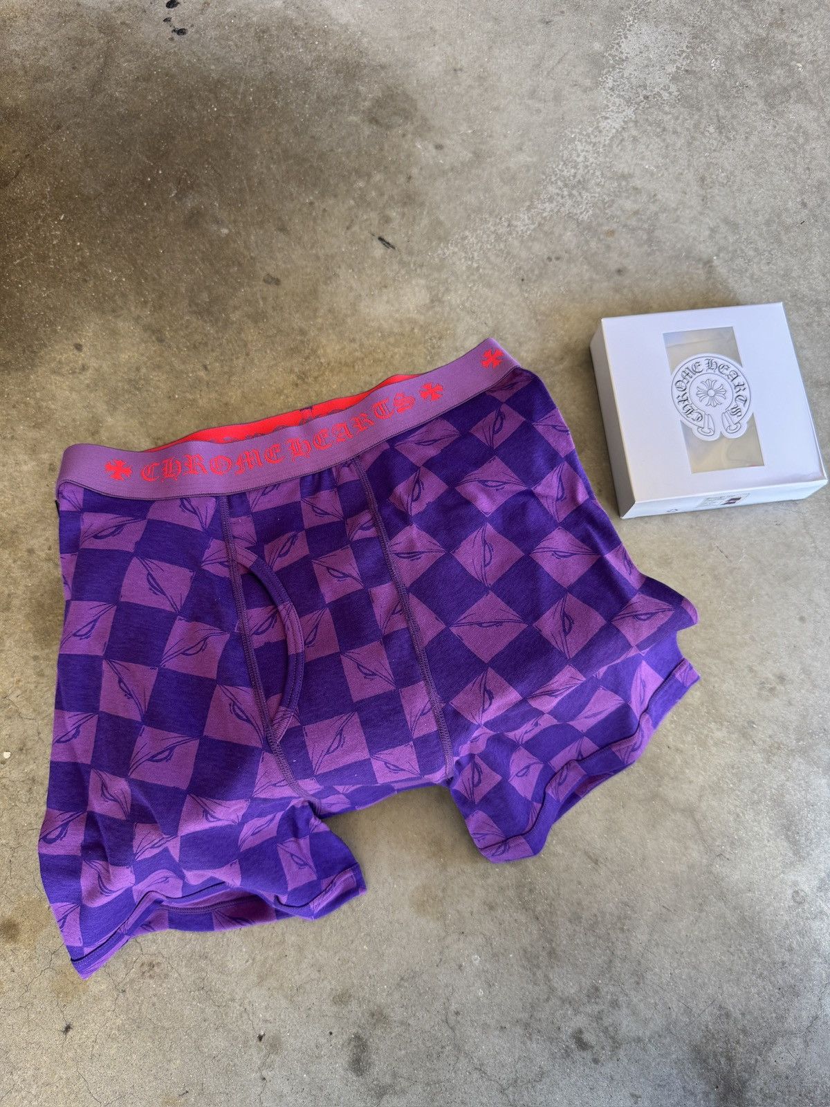 DS Chrome Hearts Matty Boy 99 Eyes Boxer Briefs Purple