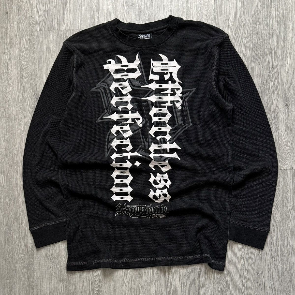 Southpole Vintage Y2K Southpole Black Thermal Longsleeve - Sz XL Size US XL / EU 56 / 4 - 1 Thumbnail