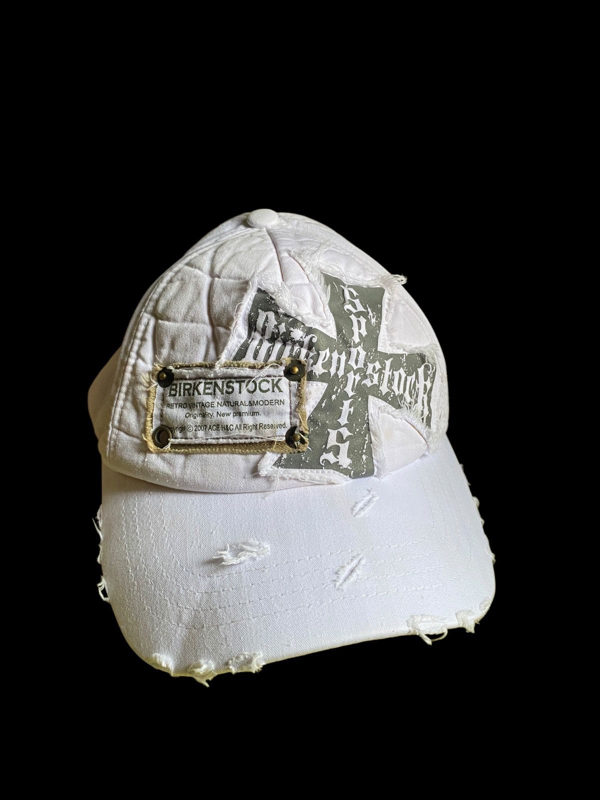 If Six Was Nine × Le Grande Bleu (L.G.B.) Punk style distressed hat Size ONE SIZE - 3 Thumbnail