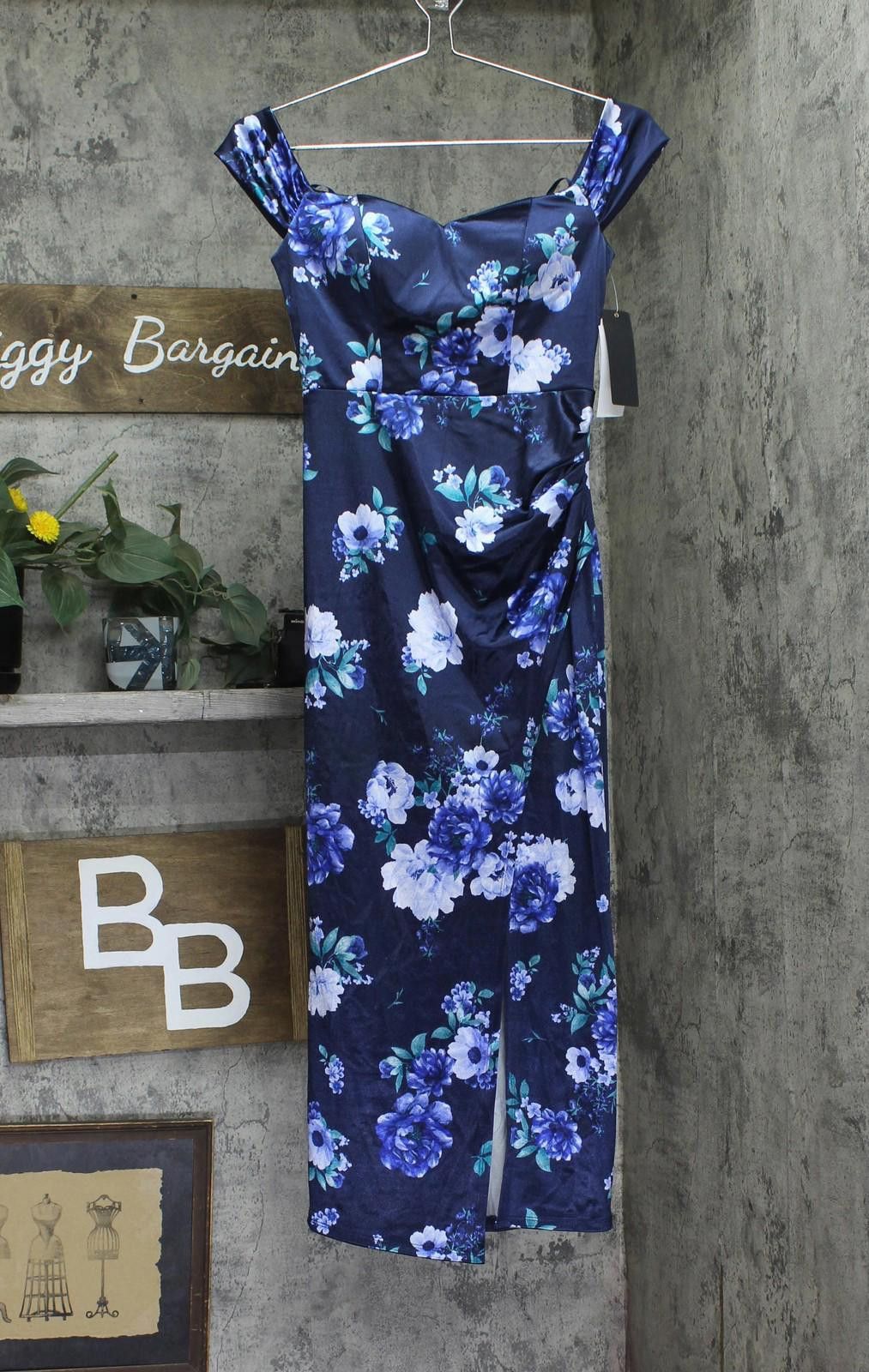 Other City Studios Printed Dress Gown 5126ah9at3 Navy Blue 12 Size XL / US 12-14 / IT 48-50 - 1 Thumbnail