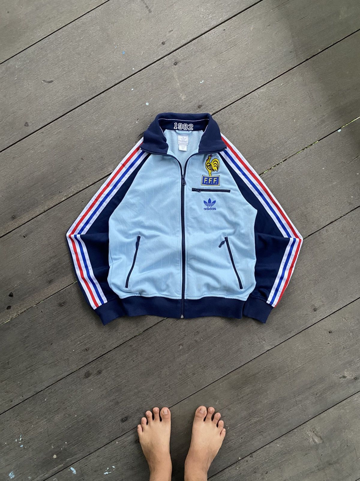 Adidas Tracktop adidas france 1982 Size US M / EU 48-50 / 2 - 1 Thumbnail