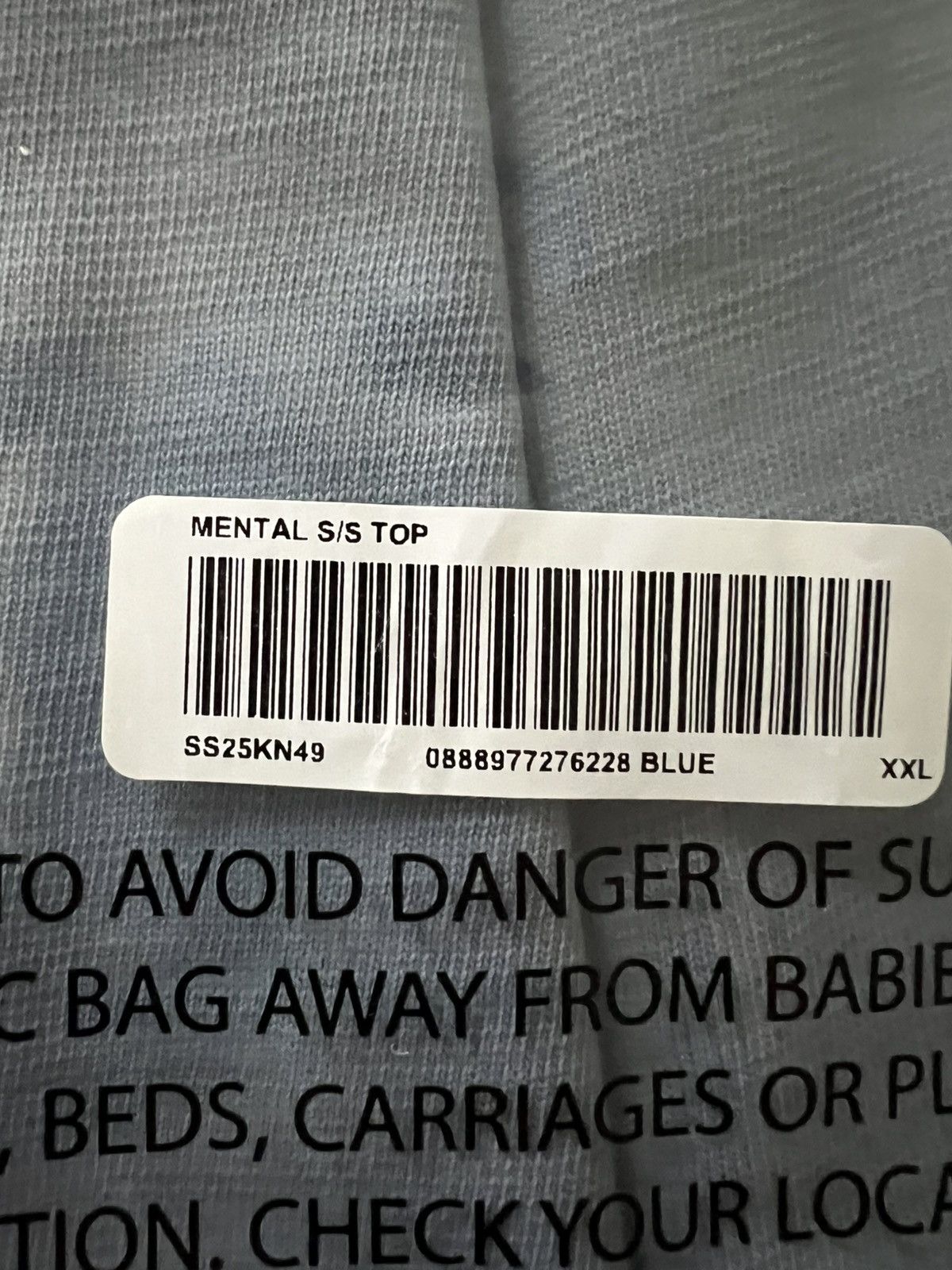 Supreme Supreme Mental S/S Top Blue Size 2XL/XXL Size US XXL / EU 58 / 5 - 7 Thumbnail