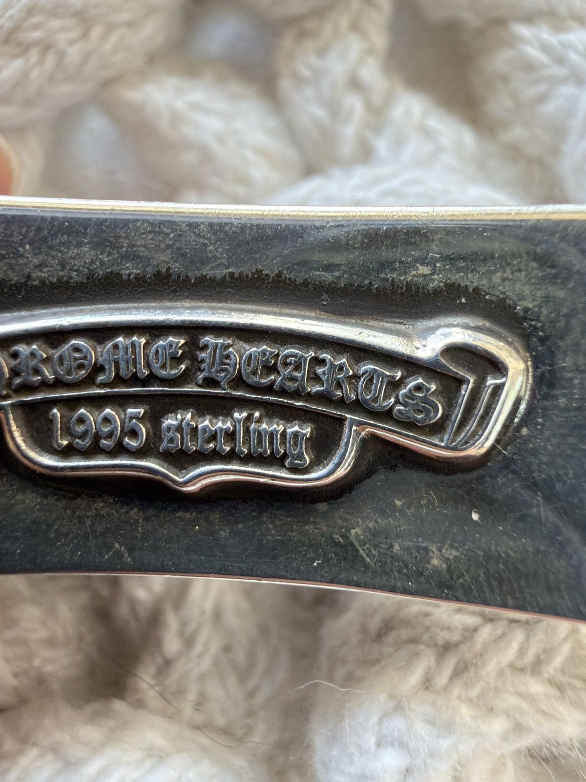 Chrome Hearts SUPER RARE! Chrome Hearts Fancy Link Dagger ID Bracelet Size ONE SIZE - 6 Thumbnail