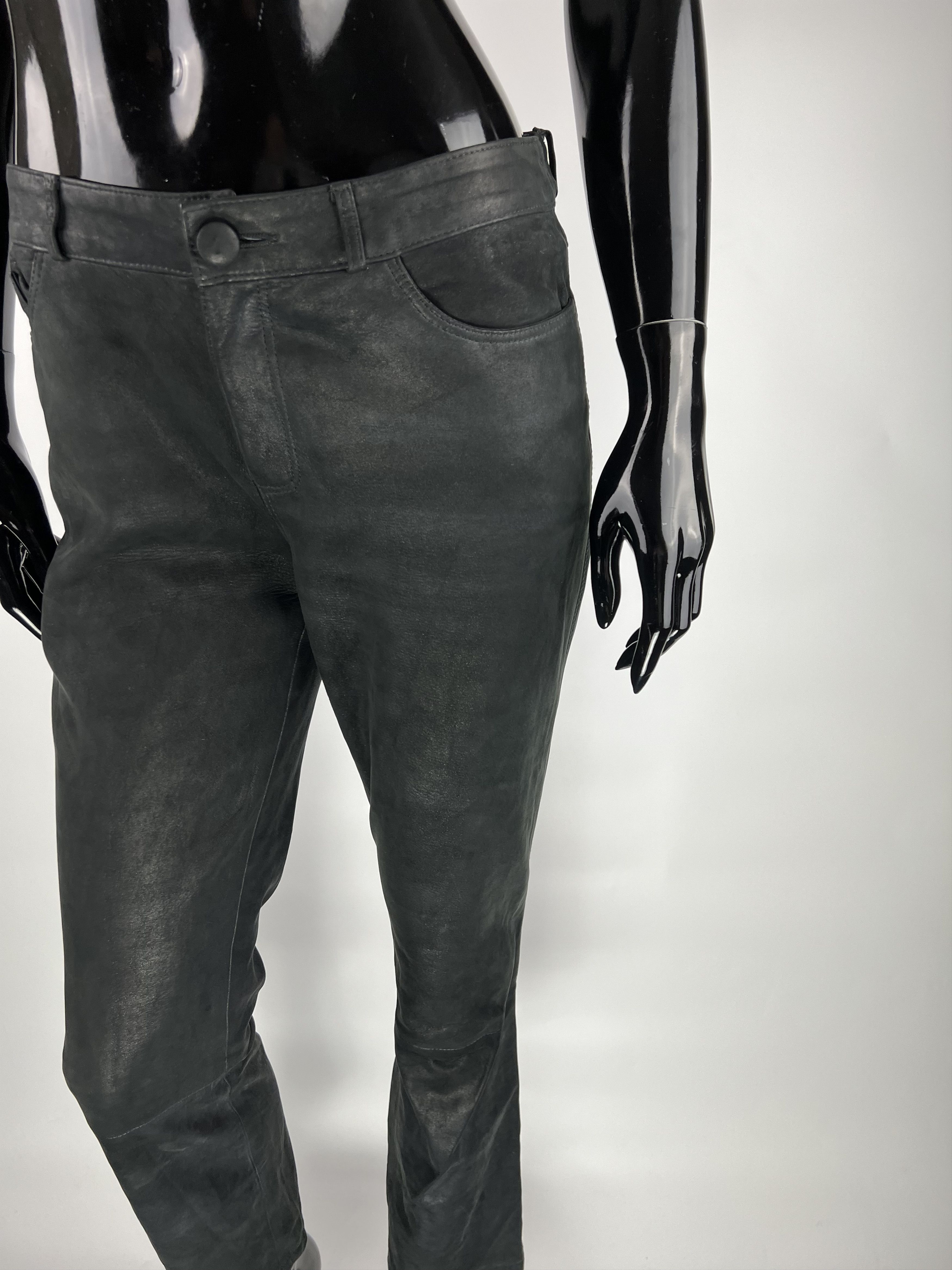 Joseph Joseph Black Leather Pants Lambskin Size IT38 Size 28" / US 6 / IT 42 - 6 Thumbnail