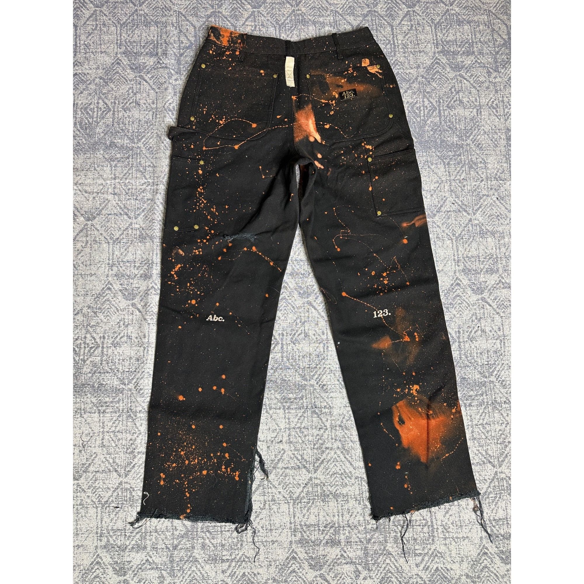 Advisory Board Crystals Custom Reworked Embellished Bleached Distressed Paint Staine Size US 32 / EU 48 - 9 Thumbnail