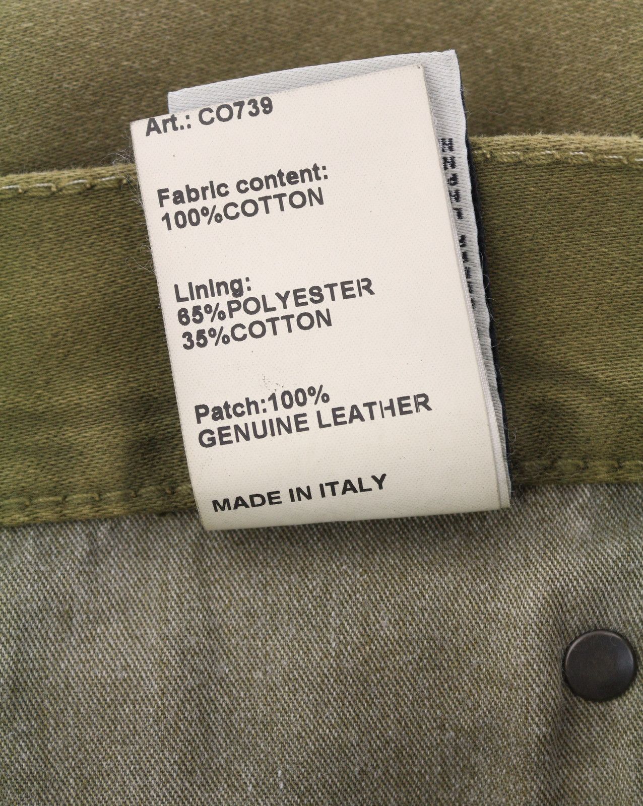 R13 BOYFRIEND 30 Olive Garment Dyed Moleskin Faded FW25 86534 Size 30" / US 8 / IT 44 - 10 Thumbnail