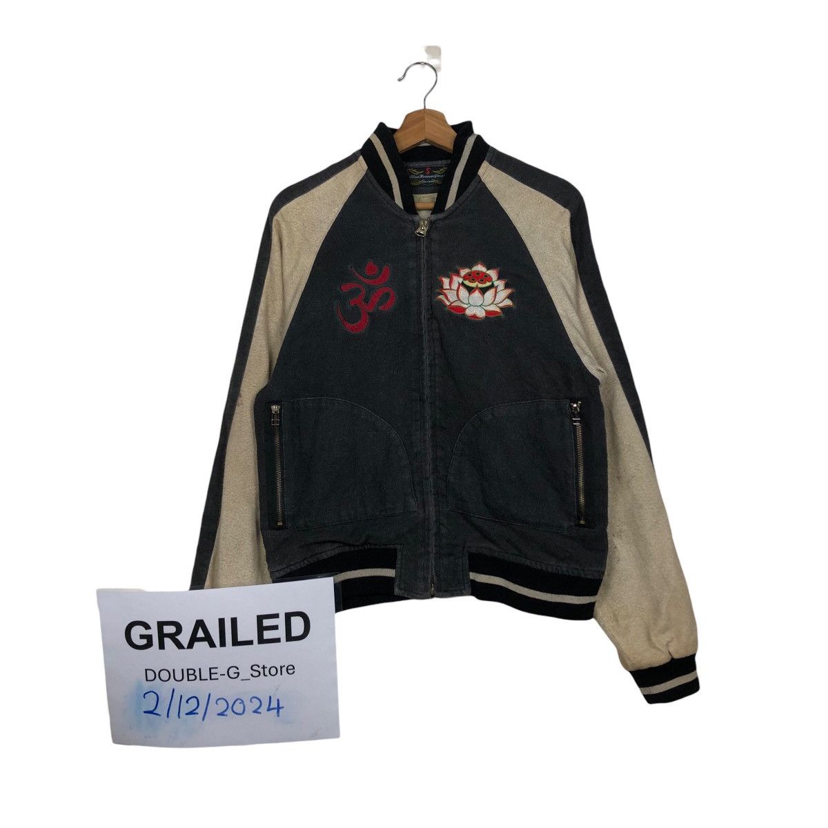 Japanese Brand 📌Vintage Bomber Jacket Sukajan Japan Tibet Secret Doctrine Size US M / EU 48-50 / 2 - 2 Thumbnail