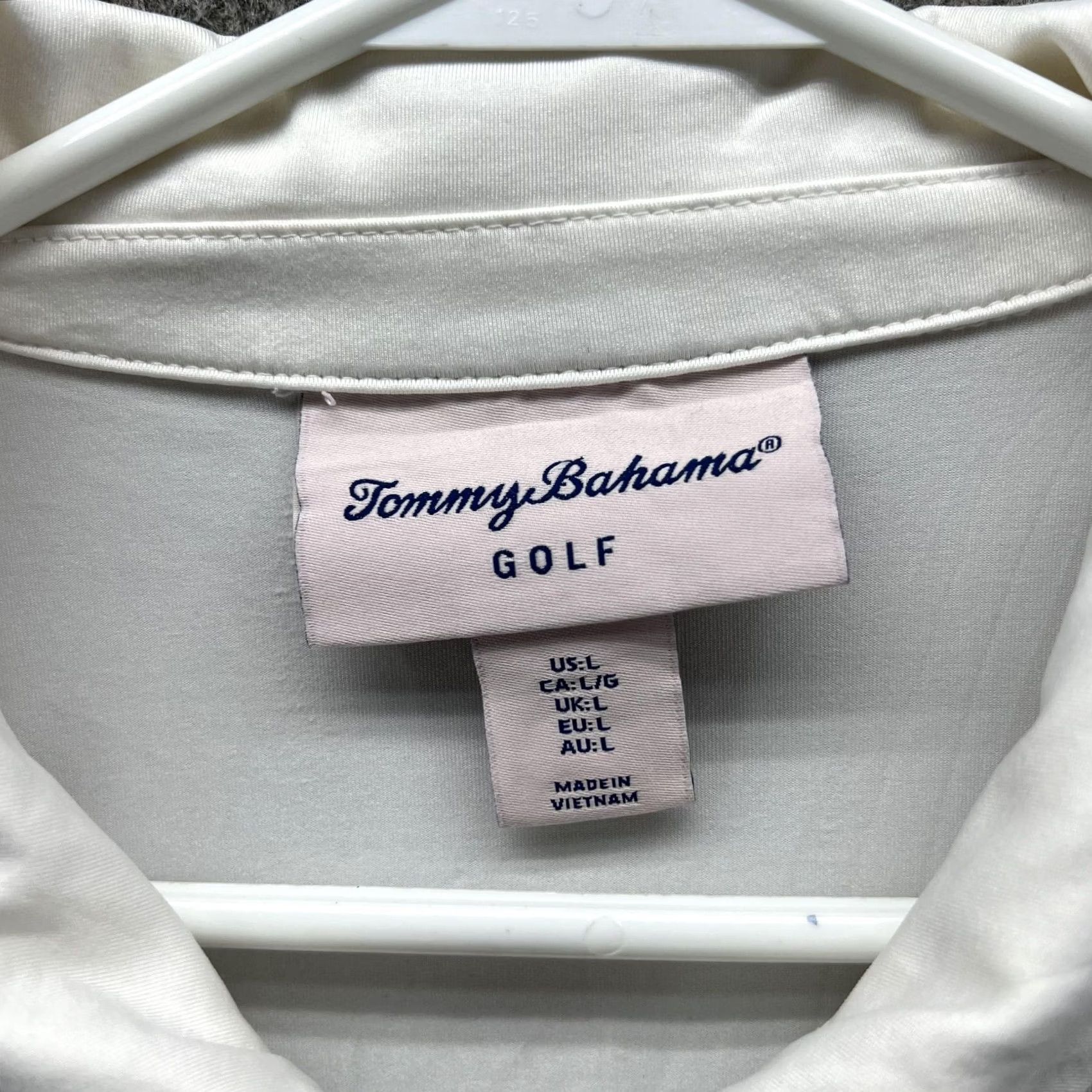 Tommy Bahama VINTAGE Tommy Bahama Golf Polo Shirt Womens L White Stretch 1/4 Zip Top Size L / US 10 / IT 46 - 3 Thumbnail