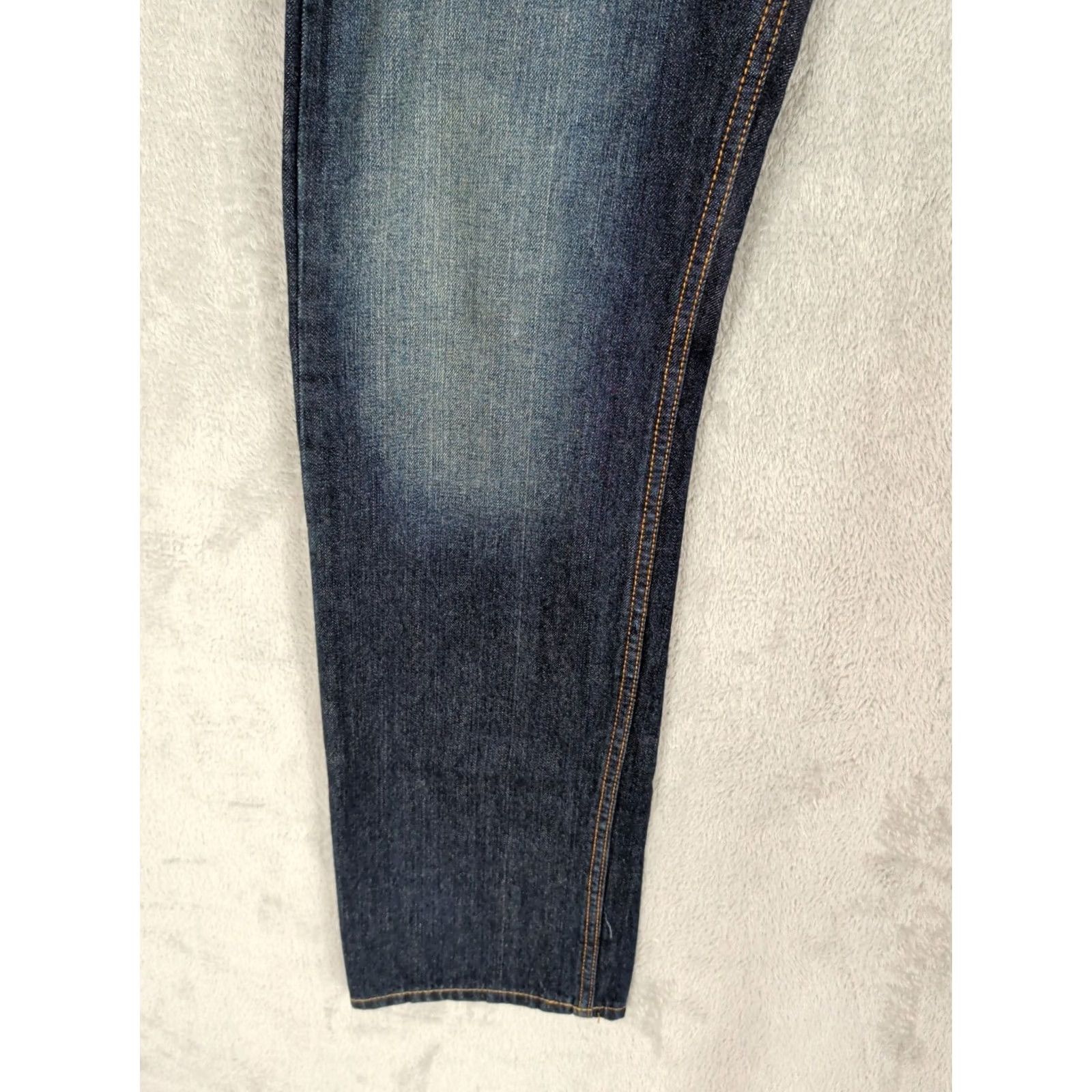 Vintage AEROPOSTALE ESSEX Straight Leg Jeans Dark Wash Mens 32/34 Blue Cotton Denim NWOT Size US 32 / EU 48 - 3 Thumbnail