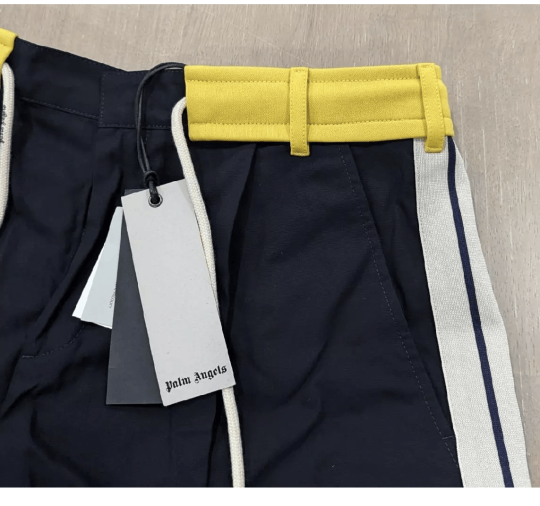 Palm Angels PALM ANGELS Track Belt Drawstring Shorts Navy Blue 54 US 38 Size US 38 / EU 54 - 3 Thumbnail