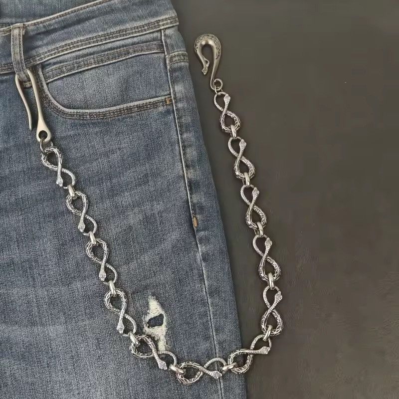 Jewelry Small Snake Retro Wallet Chain Size ONE SIZE - 10 Thumbnail