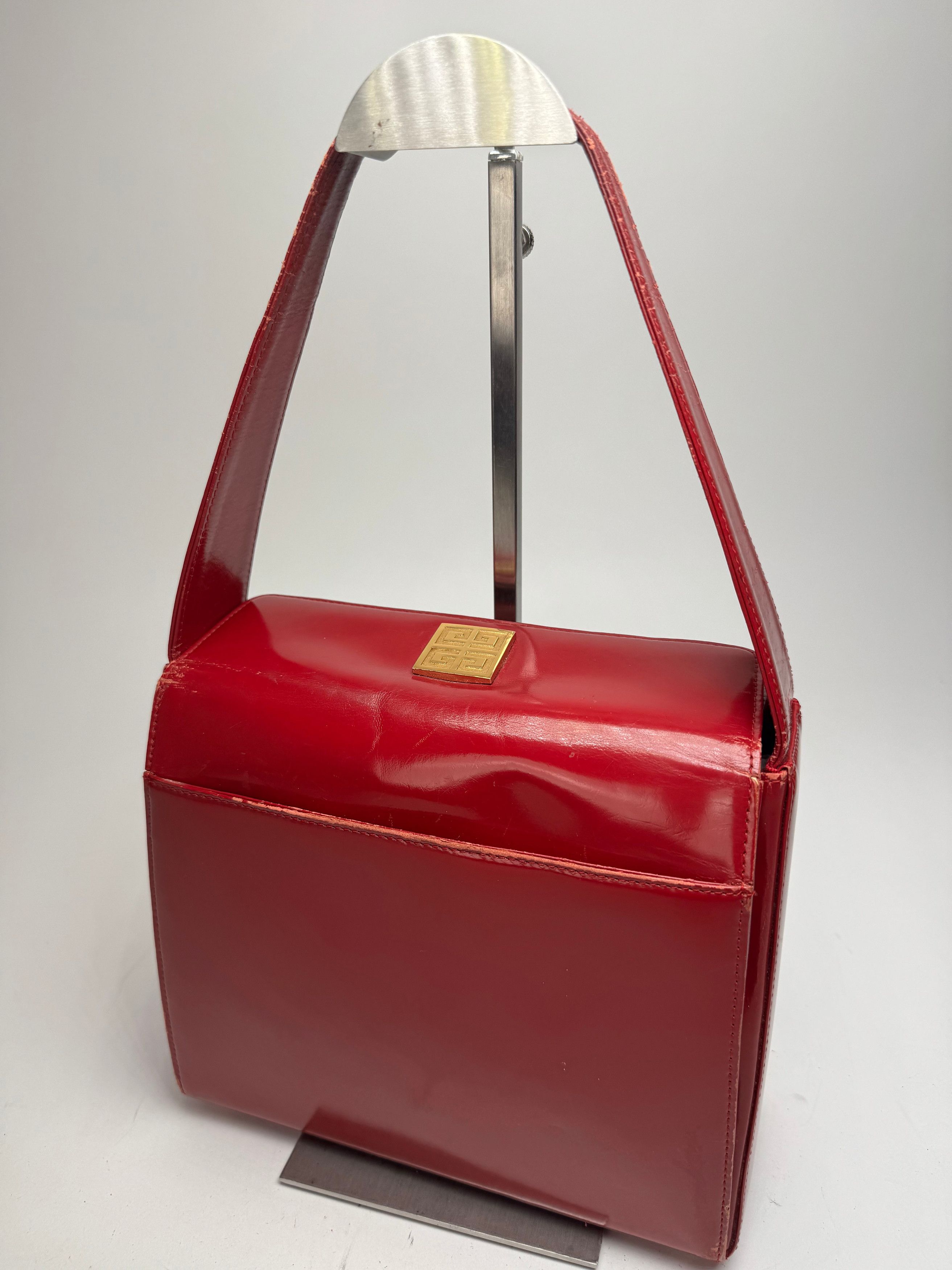 Givenchy Vintage Patent Leather Handbag Red Size ONE SIZE - 1 Thumbnail