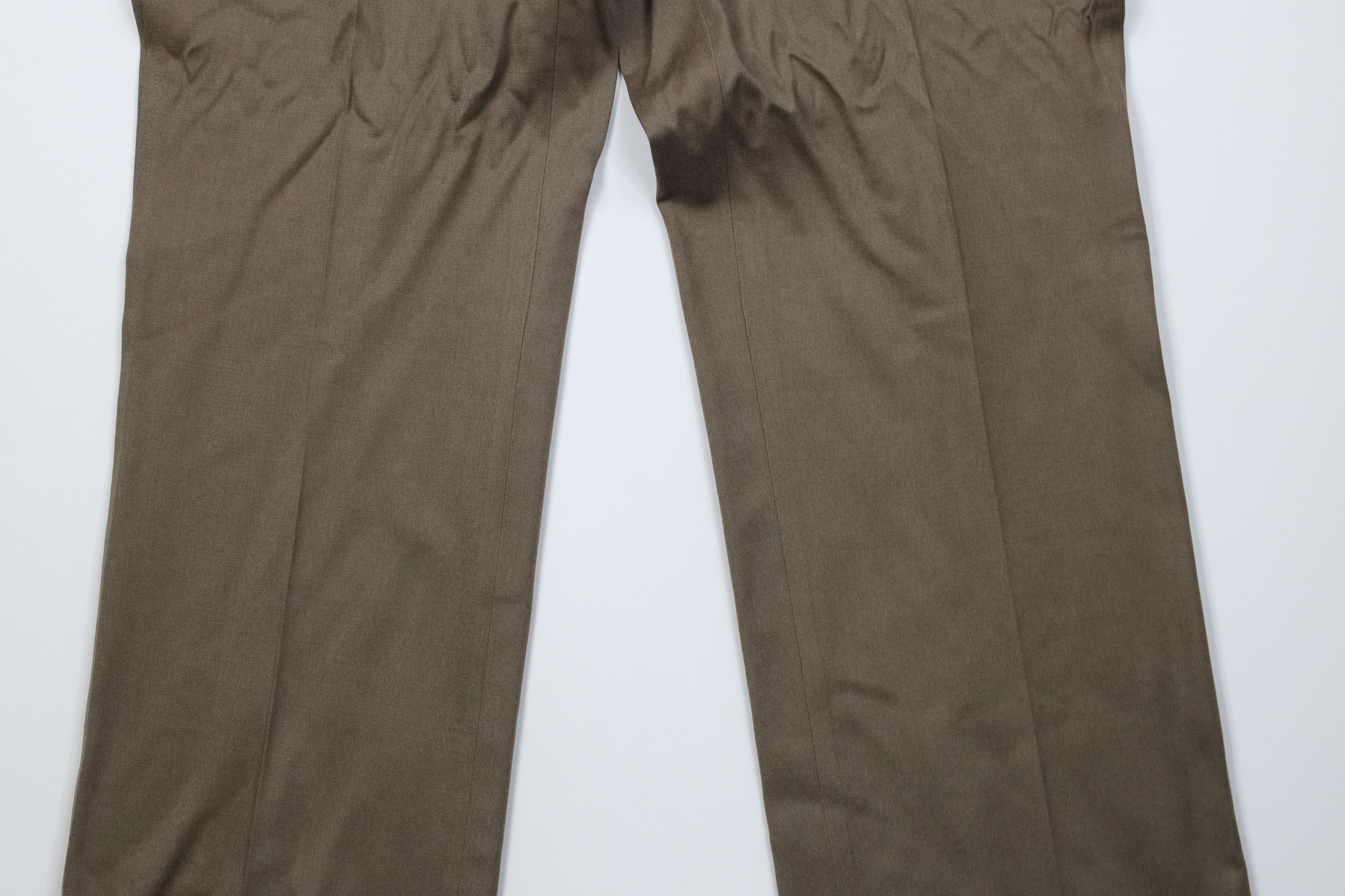 Vintage Vintage 70s Streetwear Wool Knit Wide Leg Chino Pants Beige Size US 38 / EU 54 - 3 Thumbnail