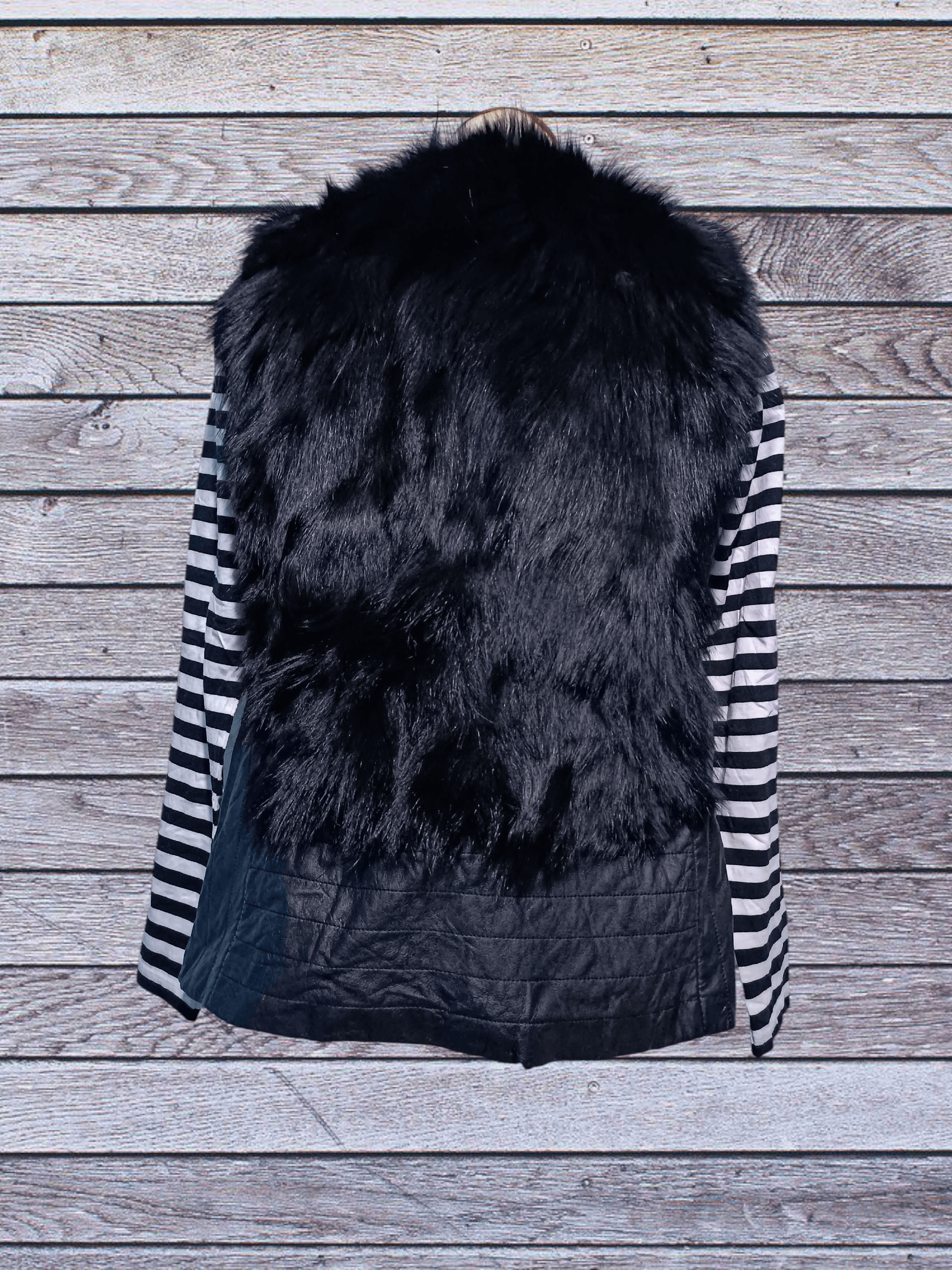 Vintage Black Fox Fur Vest Jacket Size US M / EU 48-50 / 2 - 3 Thumbnail