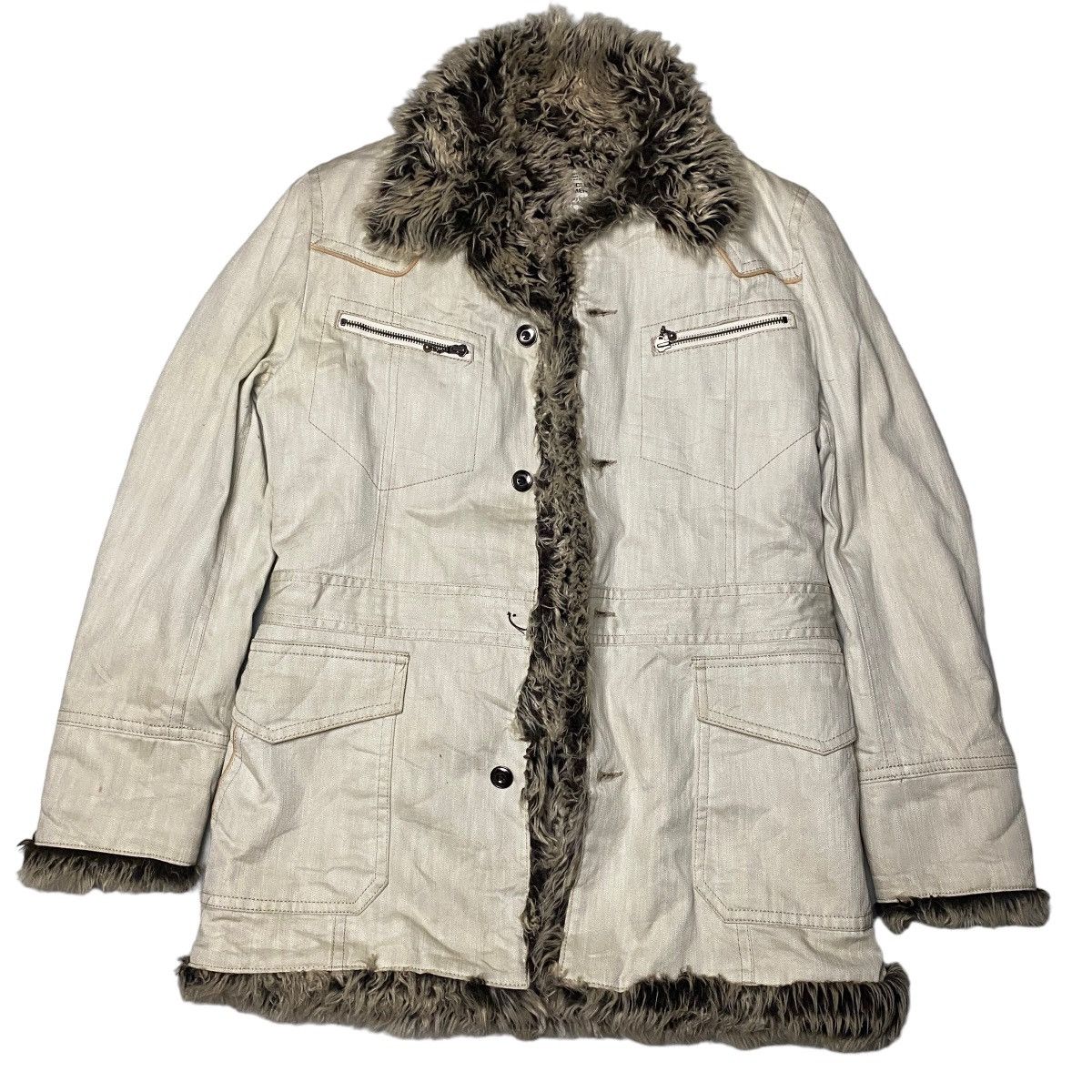 If Six Was Nine 2000's Crazy Fur Nicole Club Jacket Lgb Style Size US L / EU 52-54 / 3 - 2 Thumbnail