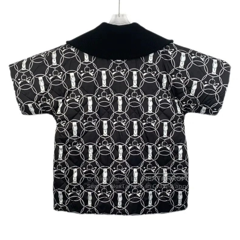 Hermes Hermes Black Geometric Pattern All-Over Printed Two-Sided Size XS / US 0-2 / IT 36-38 - 2 Thumbnail
