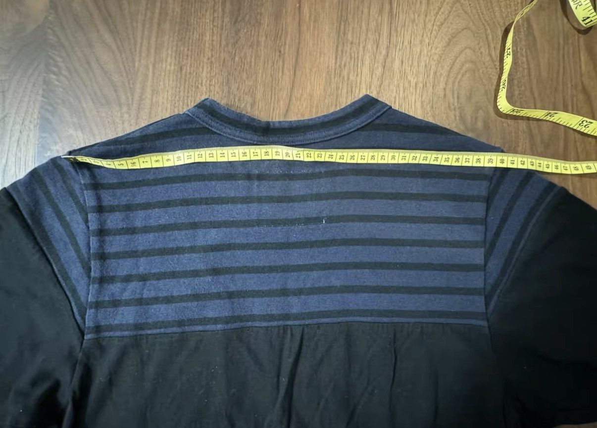 Sacai Sacai Striped Patchwork Short Sleeve J34 Size US XS / EU 42 / 0 - 5 Thumbnail