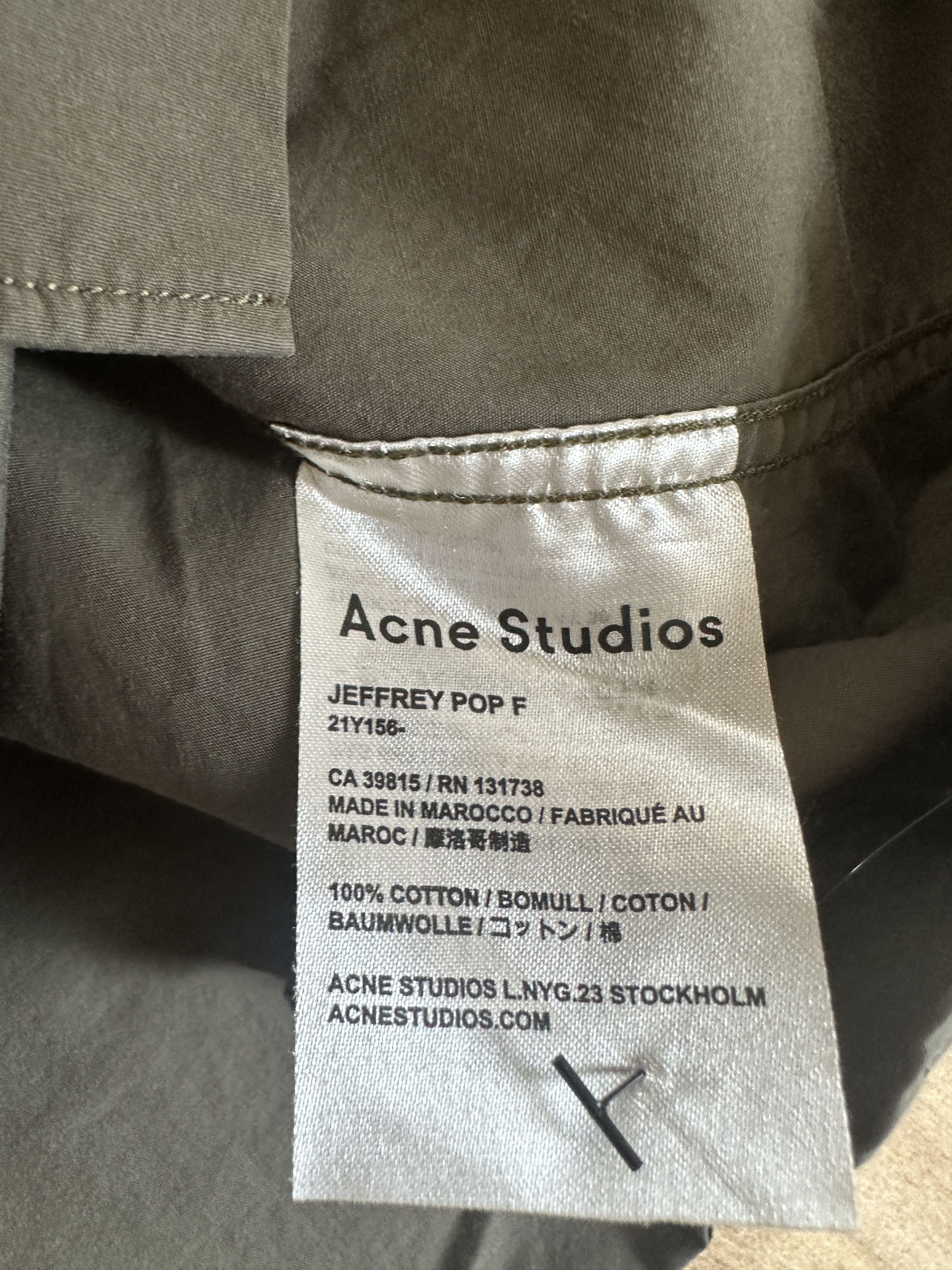 Acne Studios Acne Studios Face Logo Button Up Shirt Size US S / EU 44-46 / 1 - 5 Thumbnail