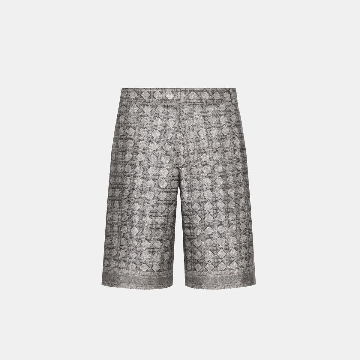 Dior o1bcso1str0226 Cannage Bermuda Shorts in Grey Size US 34 / EU 50 - 1 Thumbnail