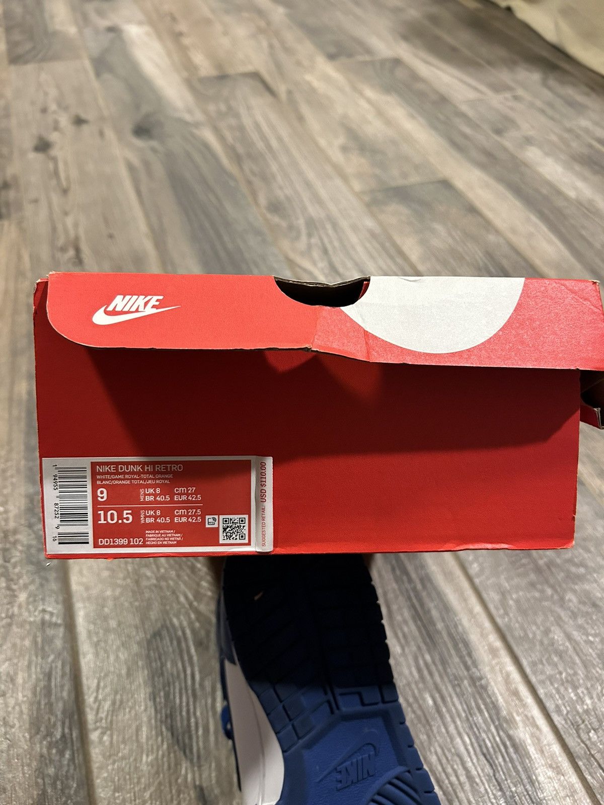 Nike 2021 Nike Dunk High Game Royal Size US 9 / EU 42 - 8 Thumbnail