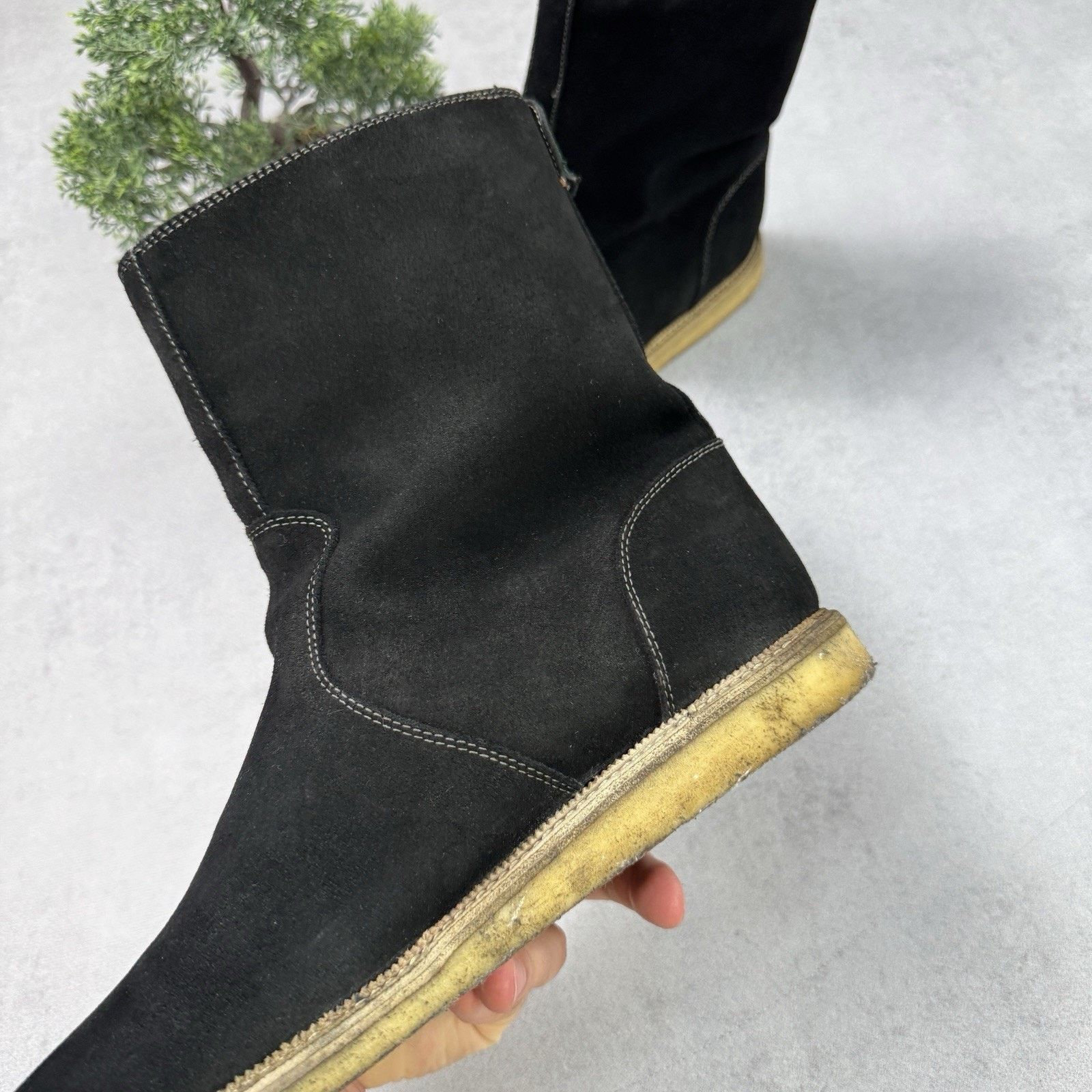 Gucci Gucci Men High Suede Fur Boot Winter Black Size US 9 Size US 9 / EU 42 - 11 Thumbnail