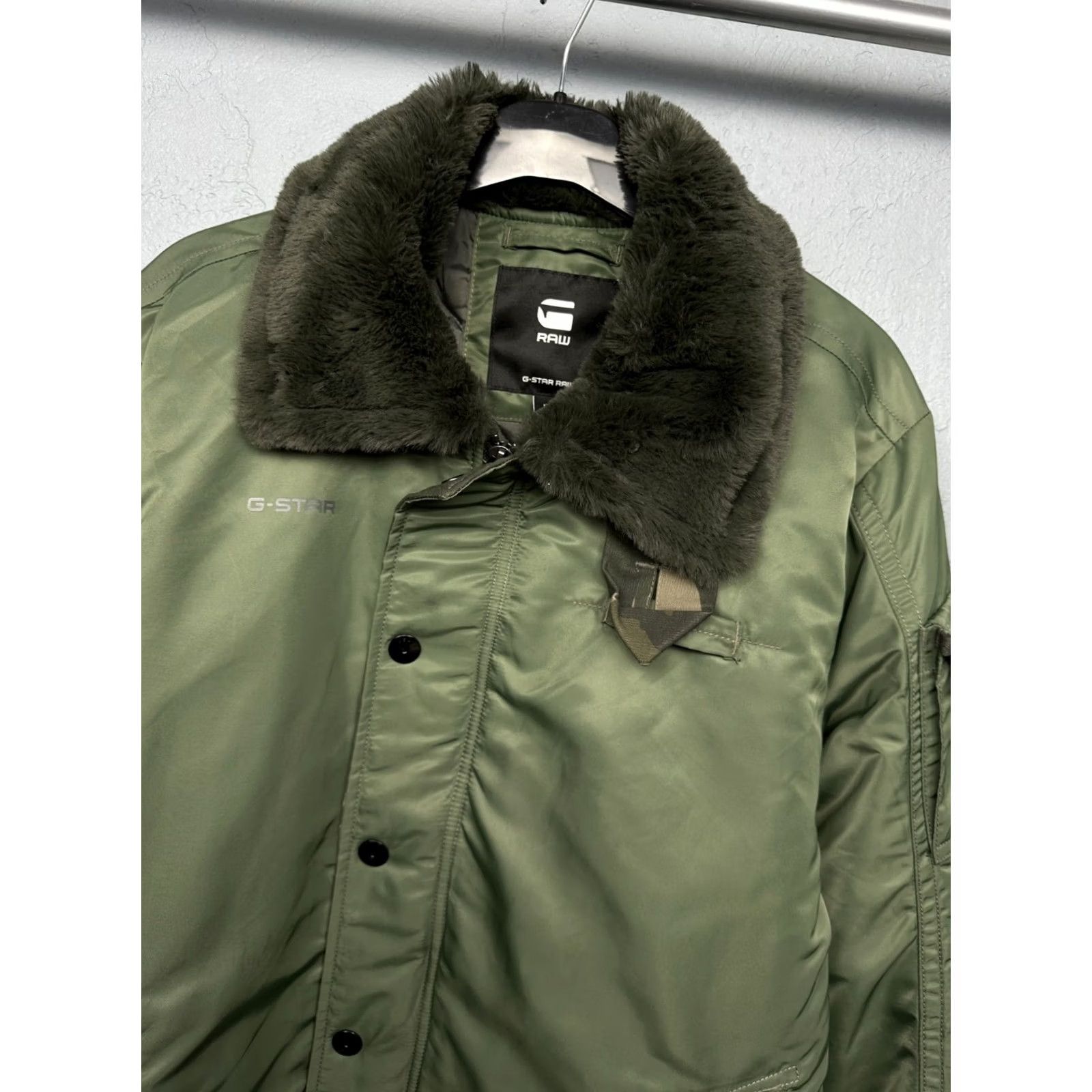 G-Star G Star Raw Mens Field Liner Jacket Fur Collar Size M Jacket Mens Multicolor Logo Windbreaker, 90s? Size US M / EU 48-50 / 2 - 2 Thumbnail