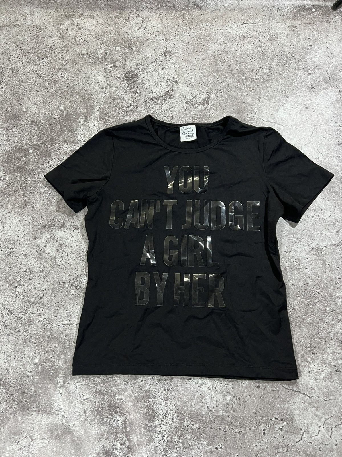 Moschino Vintage Moschino Chip and Chick Slogan Top Made in Italy Size L / US 10 / IT 46 - 1 Thumbnail