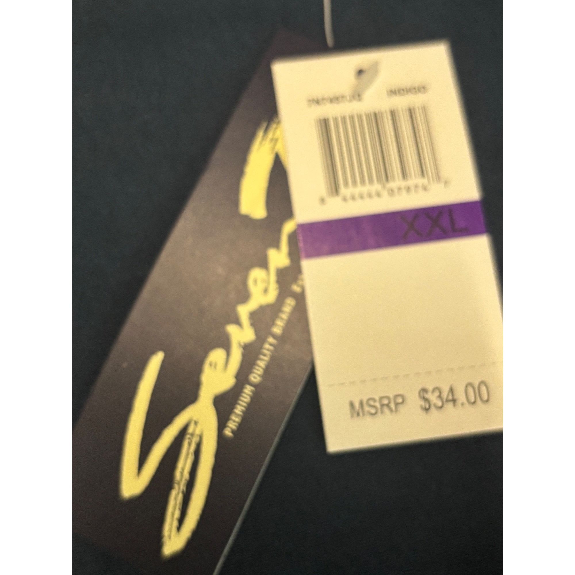Other Seven7 Men’s V-neck Long Sleeve Graphic Cotton Tee, Indigo, Size US XL / EU 56 / 4 - 6 Thumbnail