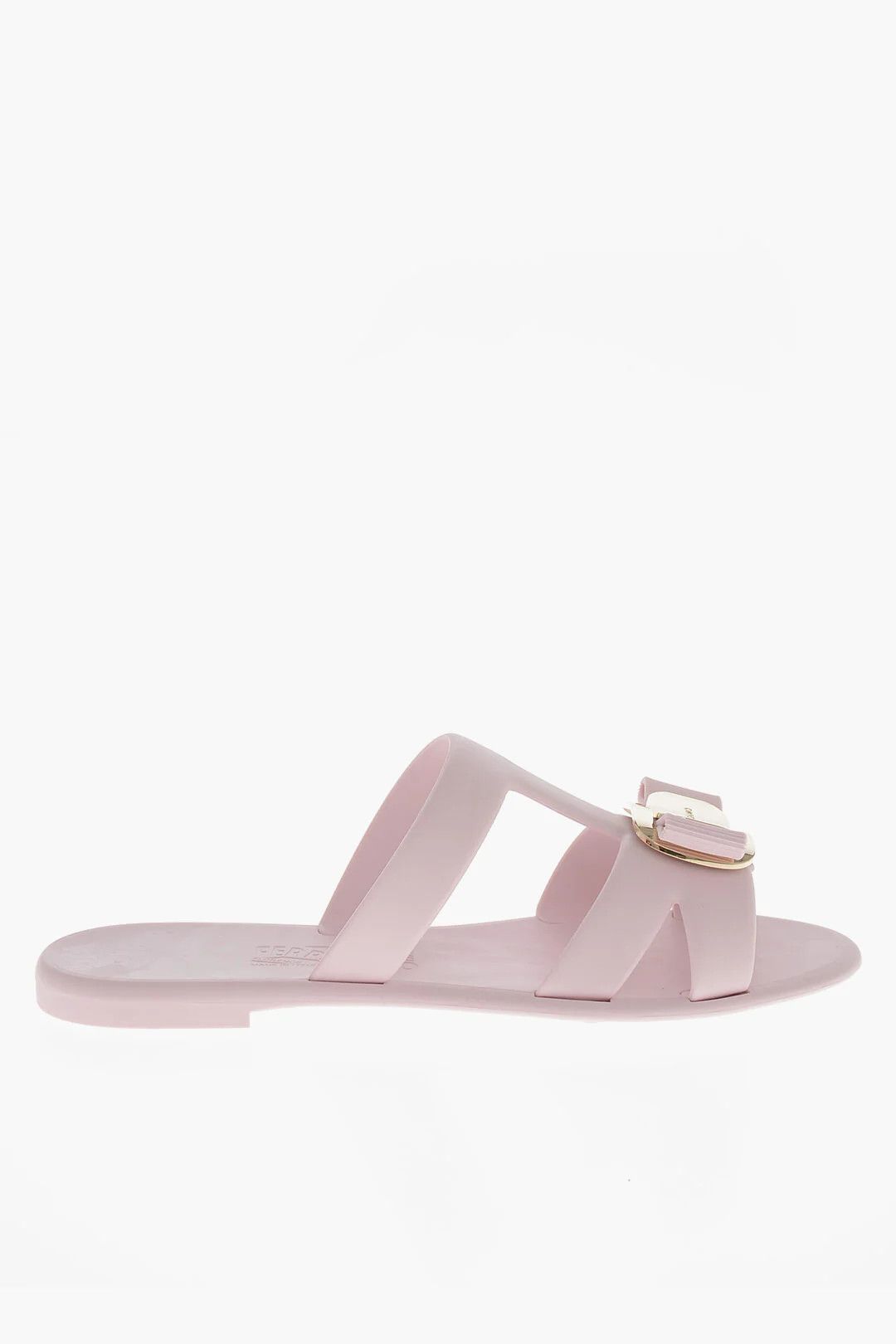Salvatore Ferragamo og1mm0426 Rubber Slides in Pink Size US 8.5 / IT 38.5 - 1 Thumbnail