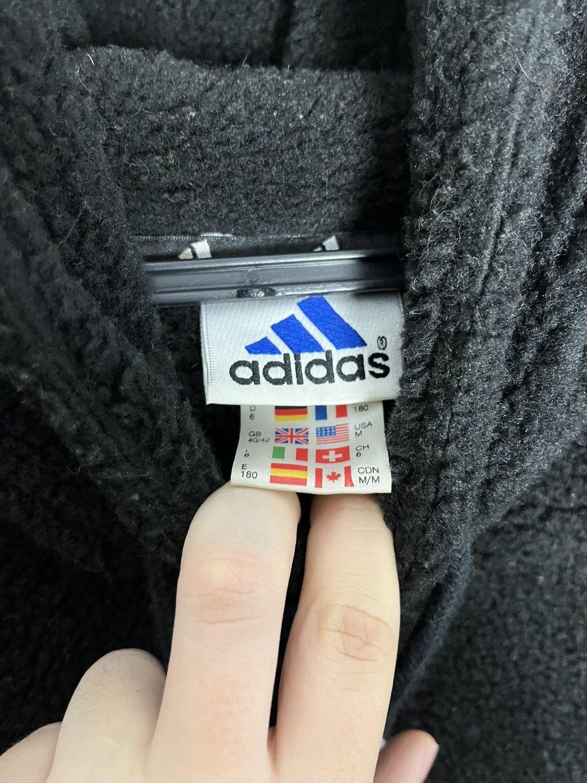 Adidas × Vintage Vintage adidas polar hoodie big logo y2k Size US M / EU 48-50 / 2 - 7 Thumbnail