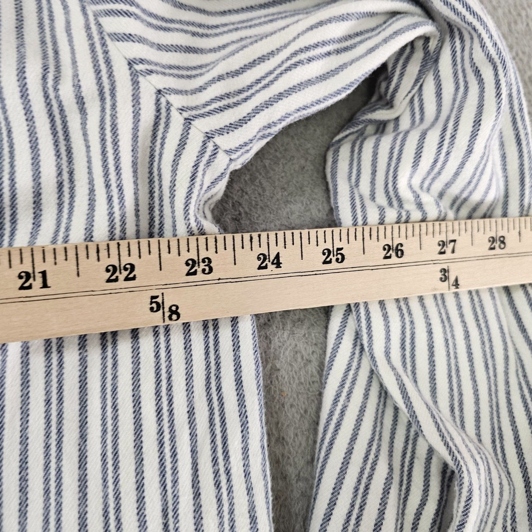 Lee Lee Valley Ireland Shirt Mens XL White Blue Stripe Grandfather Henley Grandad Size US XL / EU 56 / 4 - 6 Thumbnail