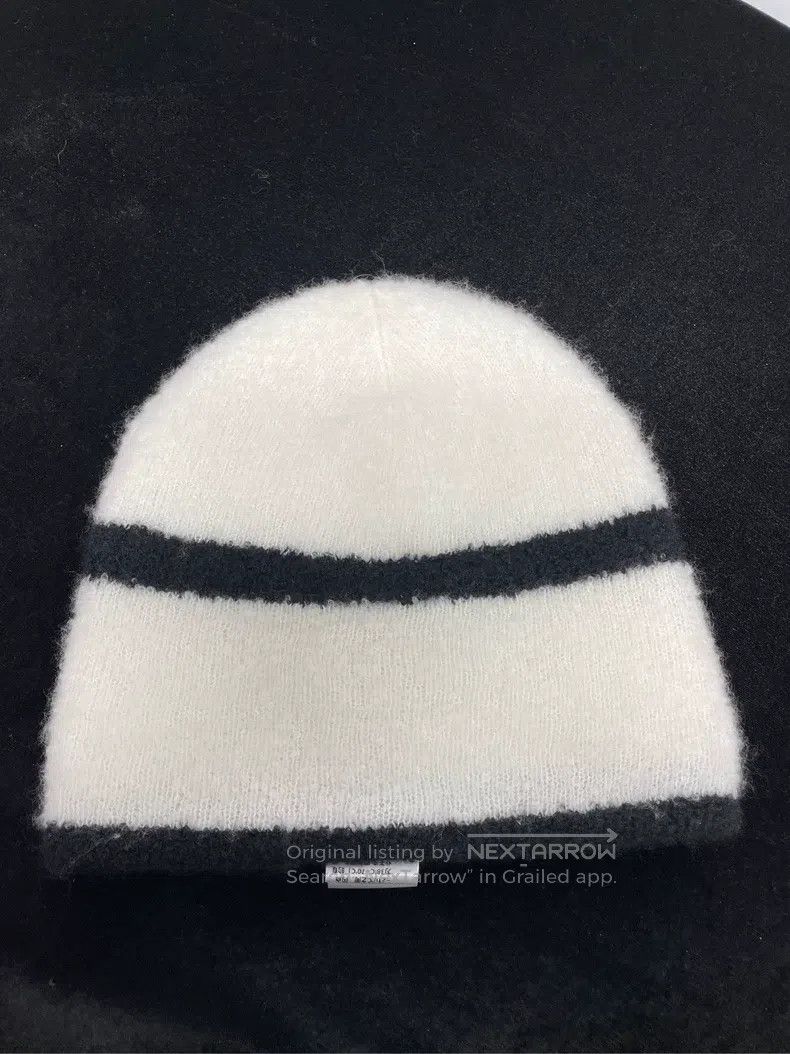 Chanel Chanel Colour block double C logo cashmere knitted hat Size ONE SIZE - 2 Thumbnail
