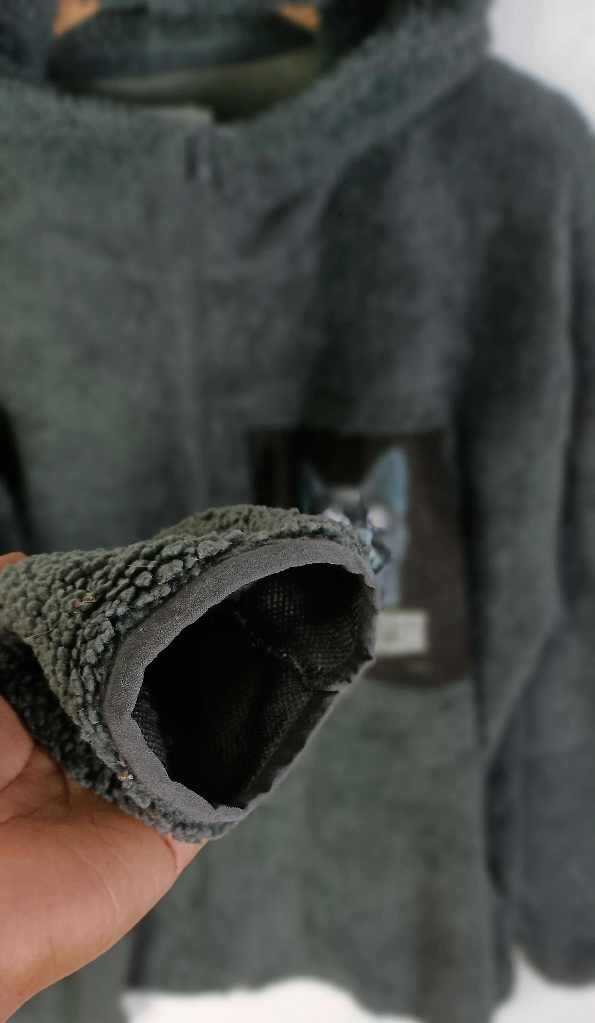 Japanese Brand Graniph Deployment Of Shock Boa Fleece Zip Hoodie(CAT) Size US XL / EU 56 / 4 - 6 Thumbnail