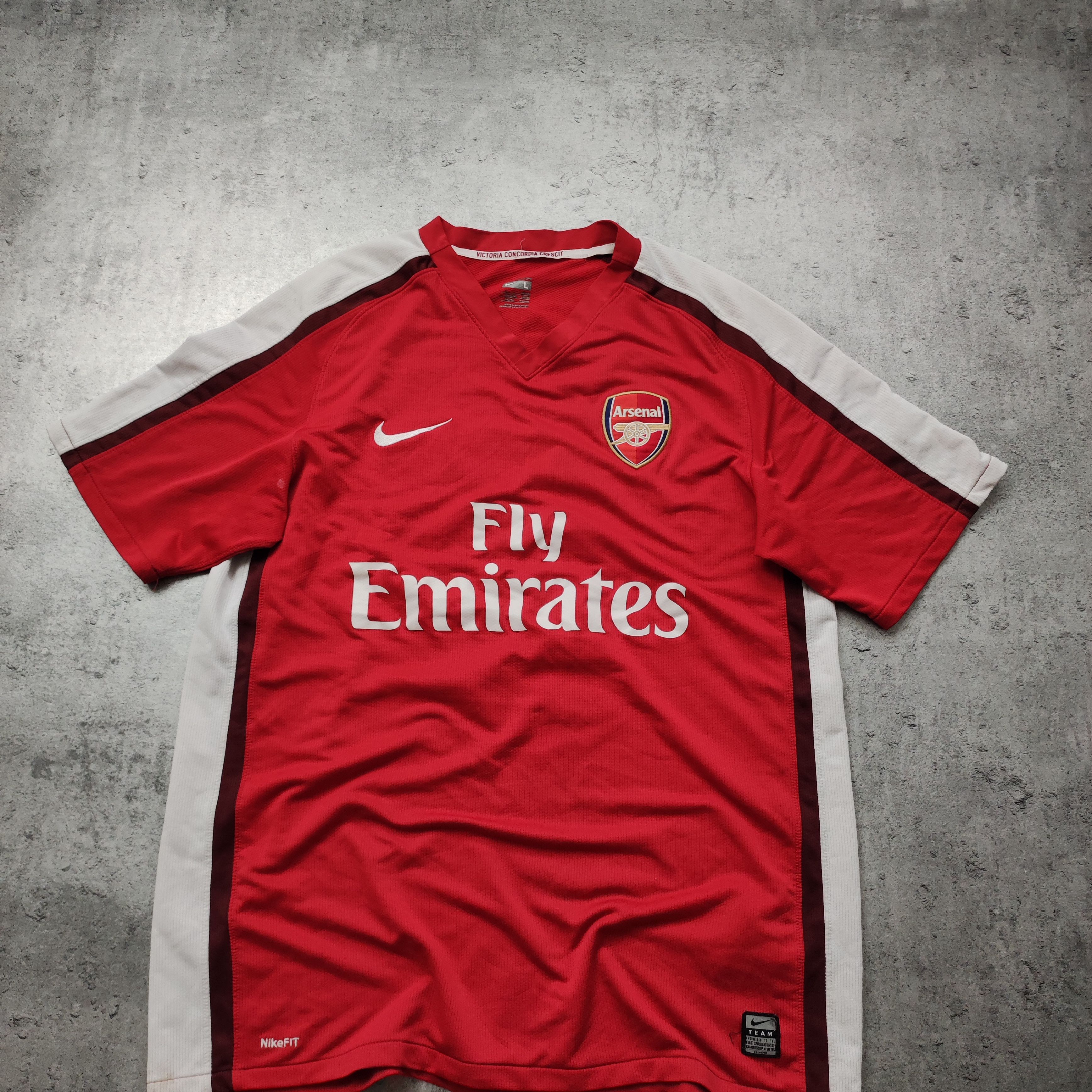 Nike × Vintage RARE Vintage Football Arsenal London 2008 Home Kit Size US L / EU 52-54 / 3 - 3 Thumbnail