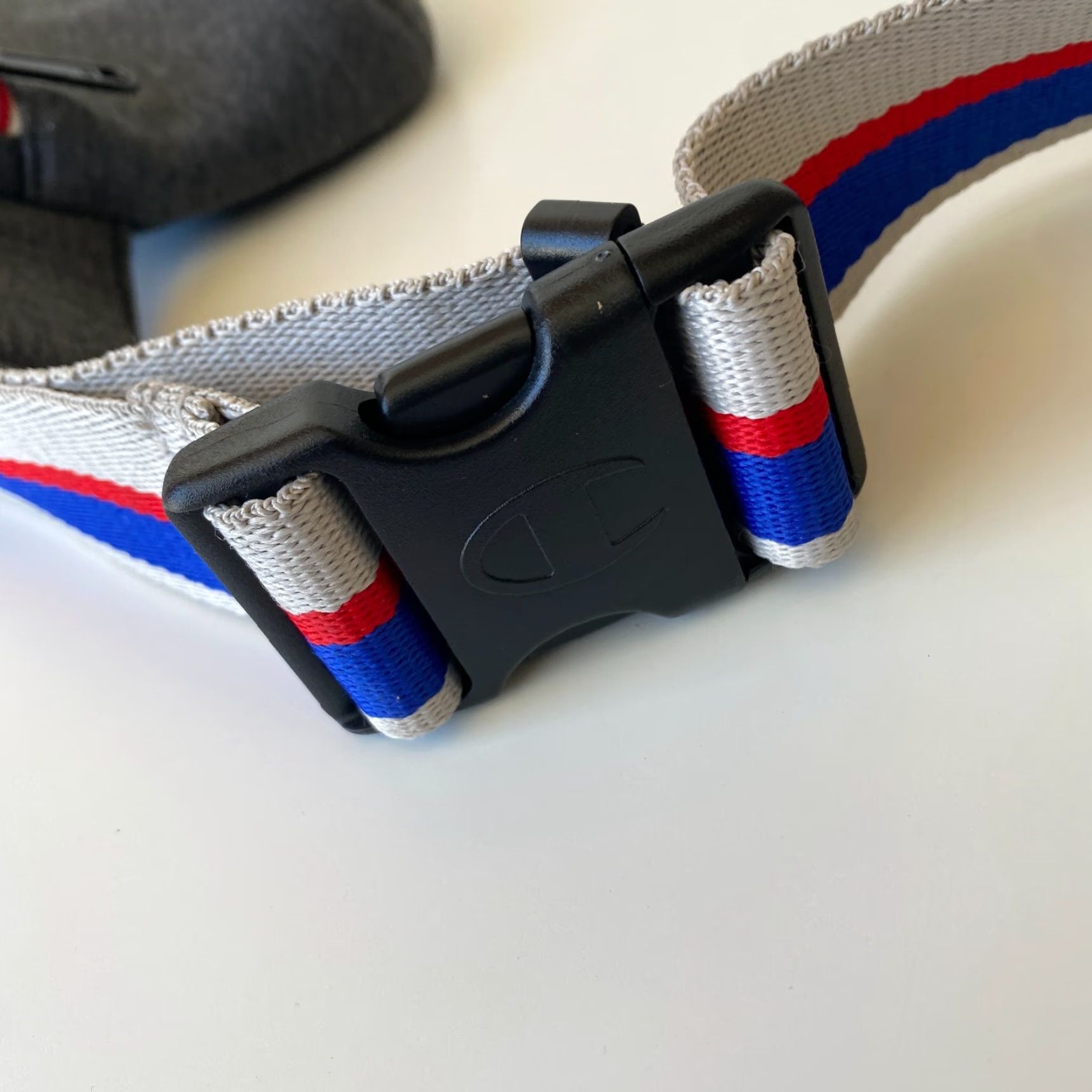 Champion VINTAGE Champion Athletic Apparel Waist Bag Fanny Pack Gray Slate Strap Unisex Adults Cotton Belt Bag & Fanny Pack Mens Womens Boys Girls Size ONE SIZE - 4 Thumbnail